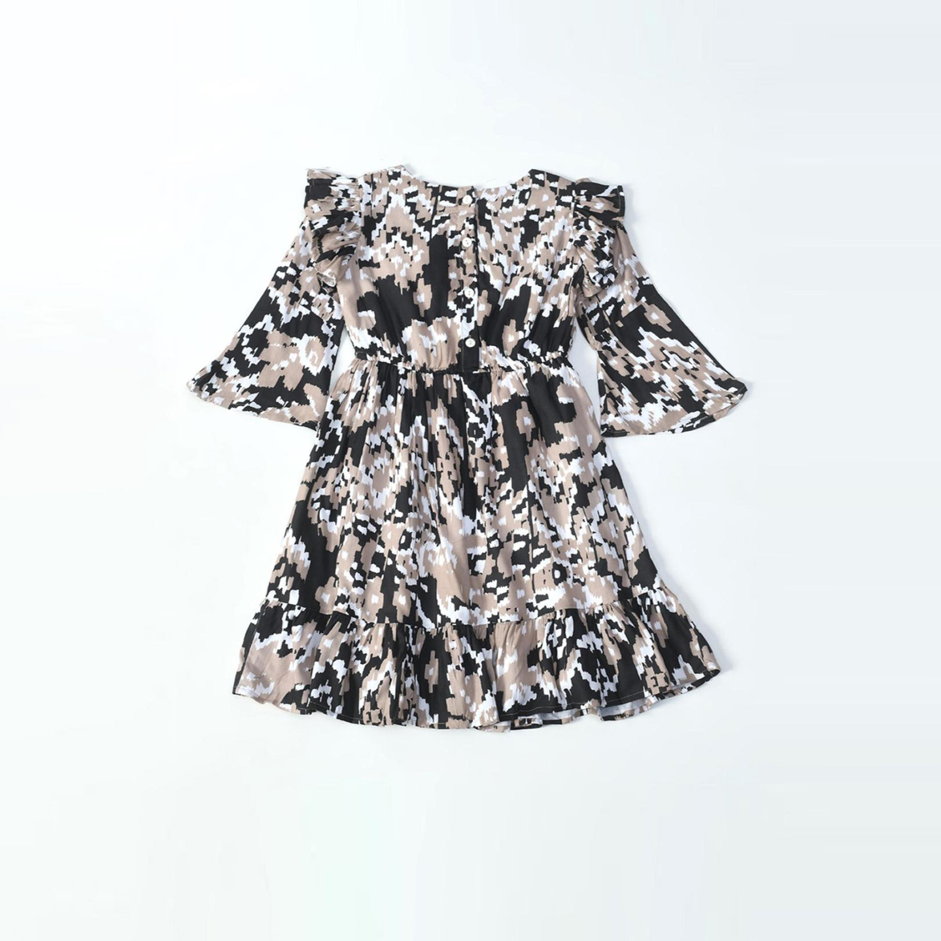 بيلا مودا × ستايلي - فستان بطبعة زهور كاملة وأكمام طويلة-girls-clothing-dressesandjumpsuits-image-1