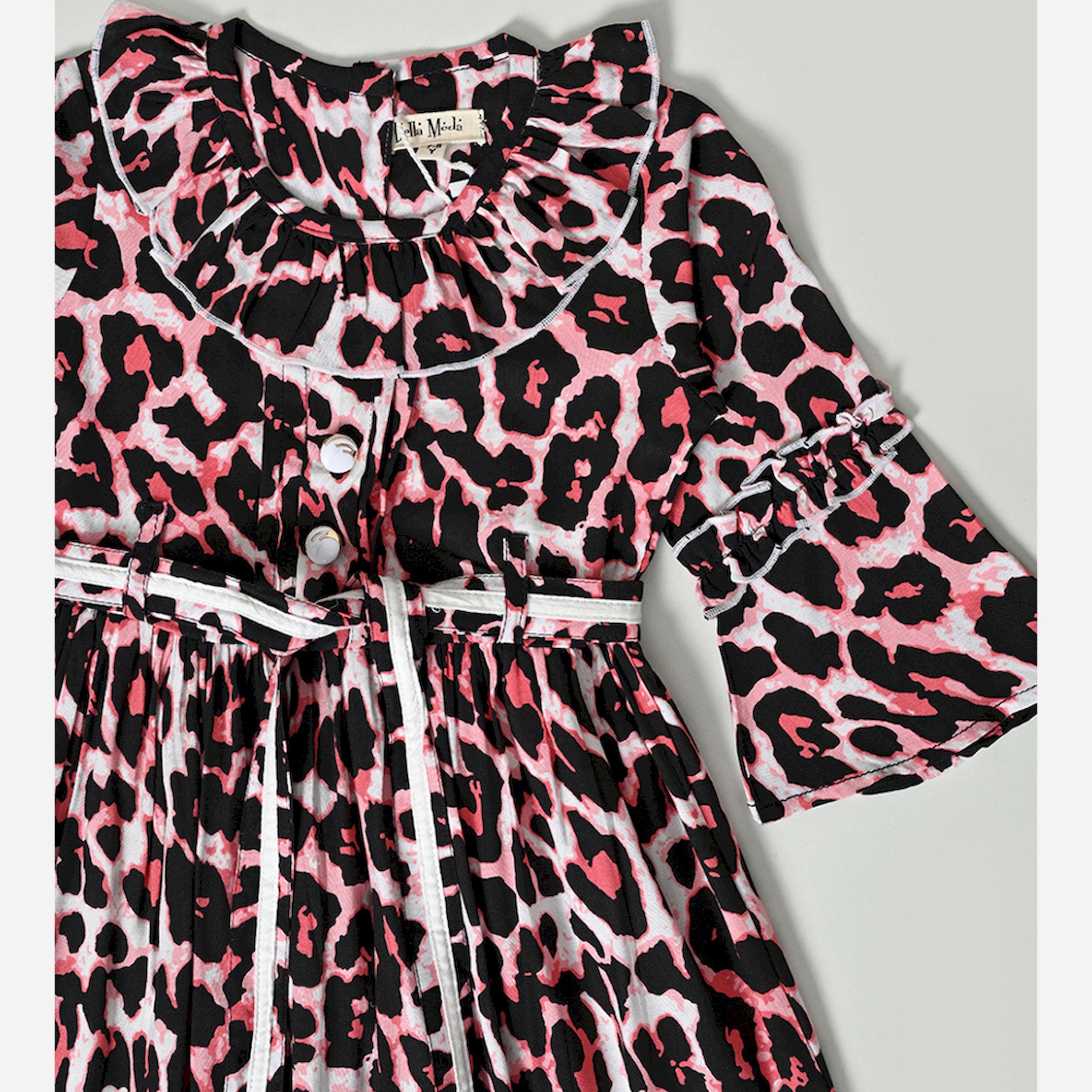 Bella Moda X Styli All-Over Leopard Print Tiered Dress-girls-clothing-dressesandjumpsuits-image-2