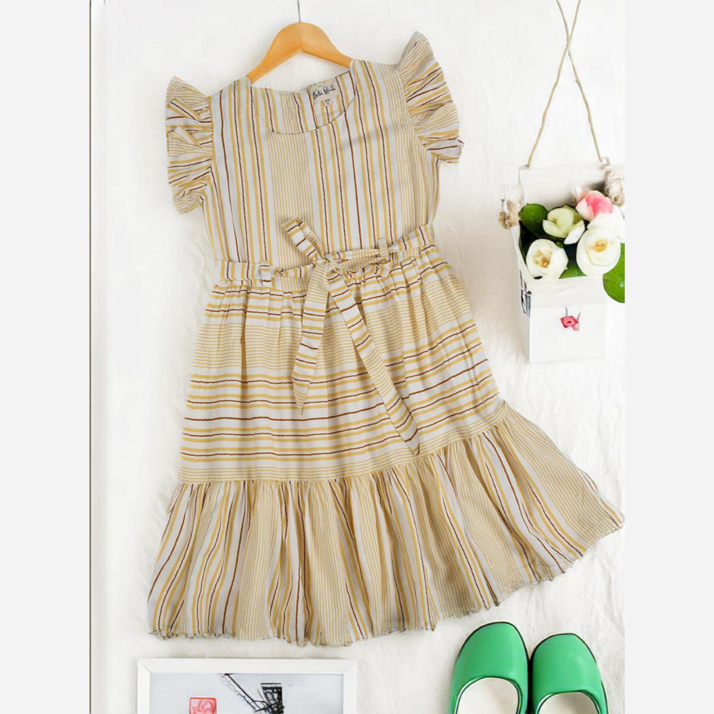 بيلا مودا × ستايلي - فستان مخطط بأزرار-girls-clothing-dressesandjumpsuits-image-2