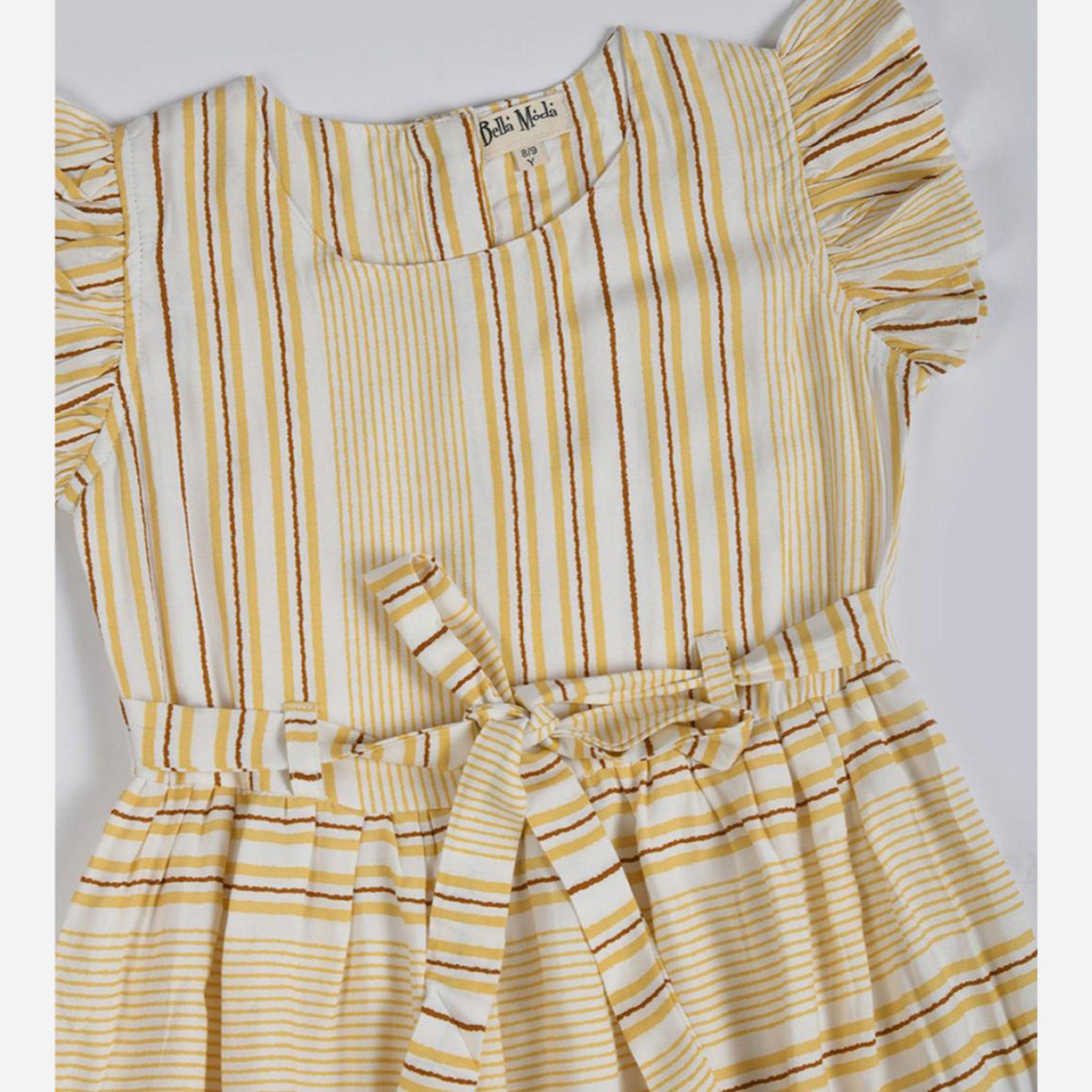 Bella Moda X Styli Striped Button Detail Dress-girls-clothing-dressesandjumpsuits-image-3