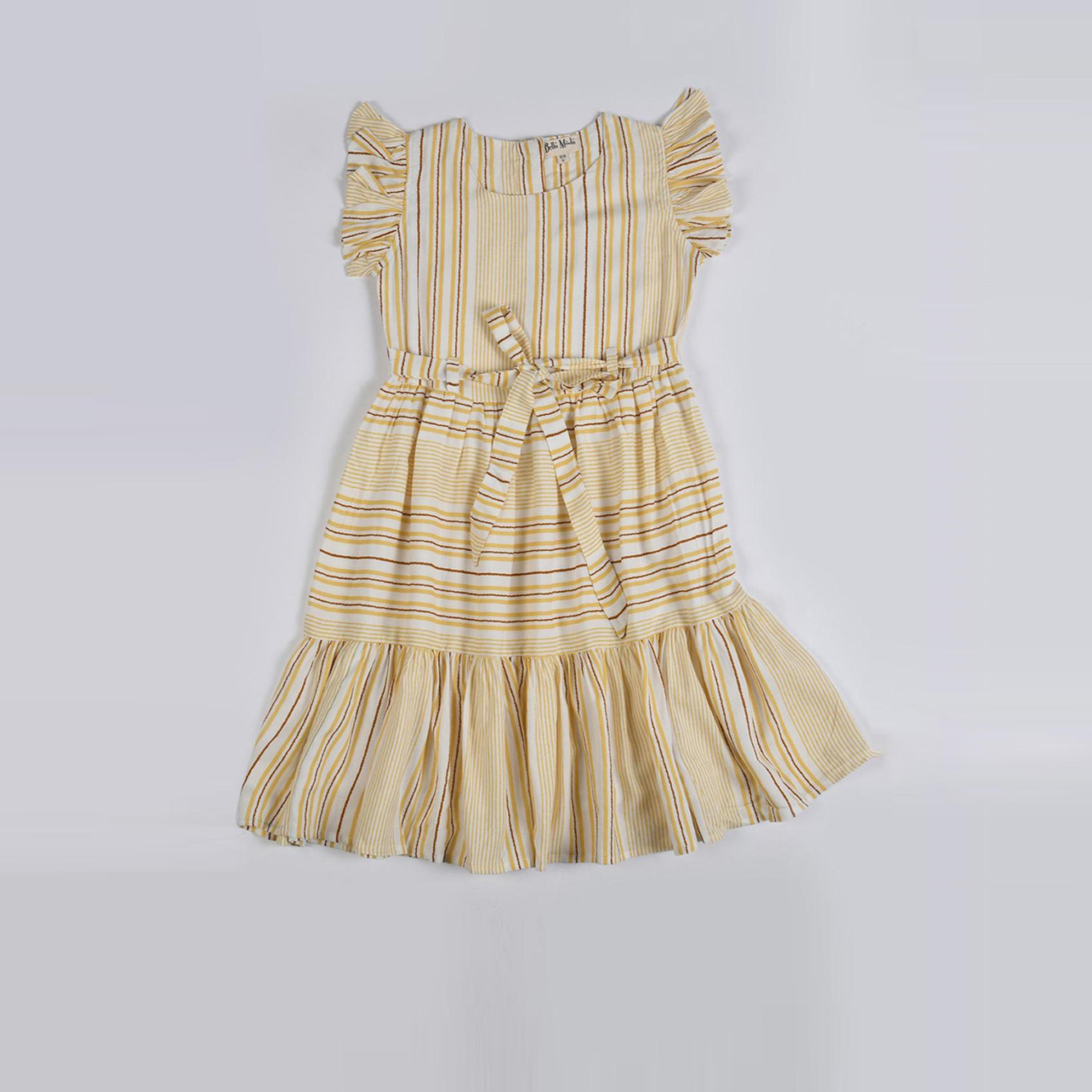 بيلا مودا × ستايلي - فستان مخطط بأزرار-girls-clothing-dressesandjumpsuits-image-5