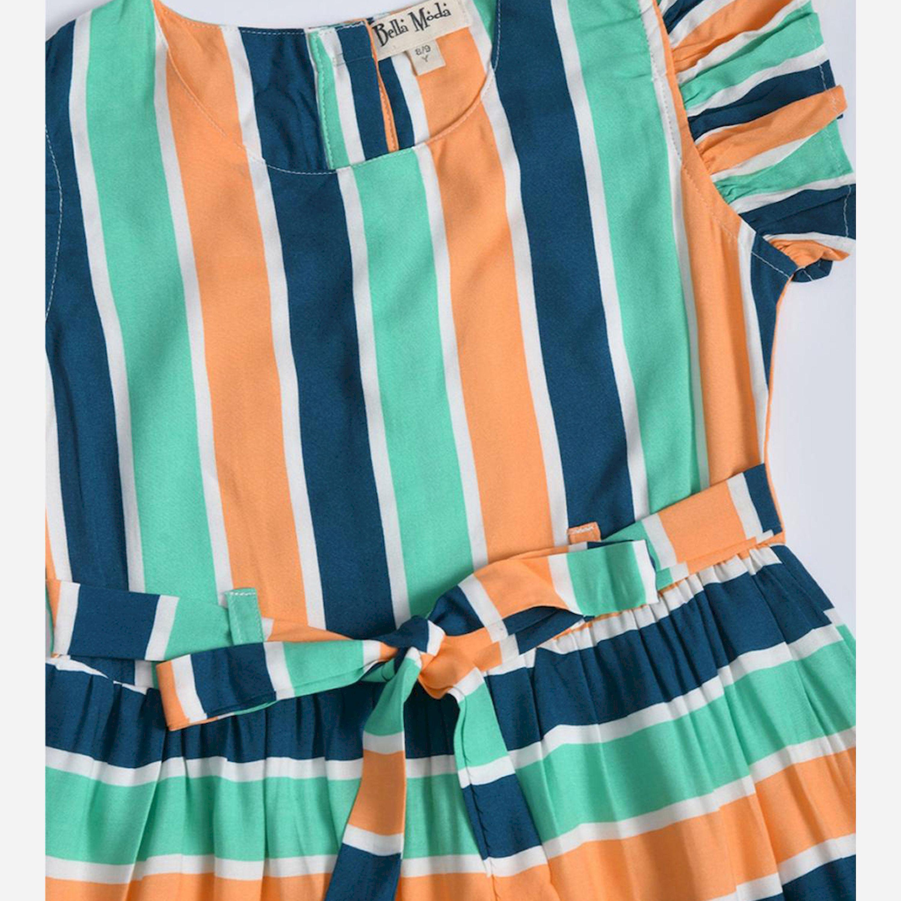 Bella Moda X Styli Striped Button Detail Dress-girls-clothing-dressesandjumpsuits-image-3