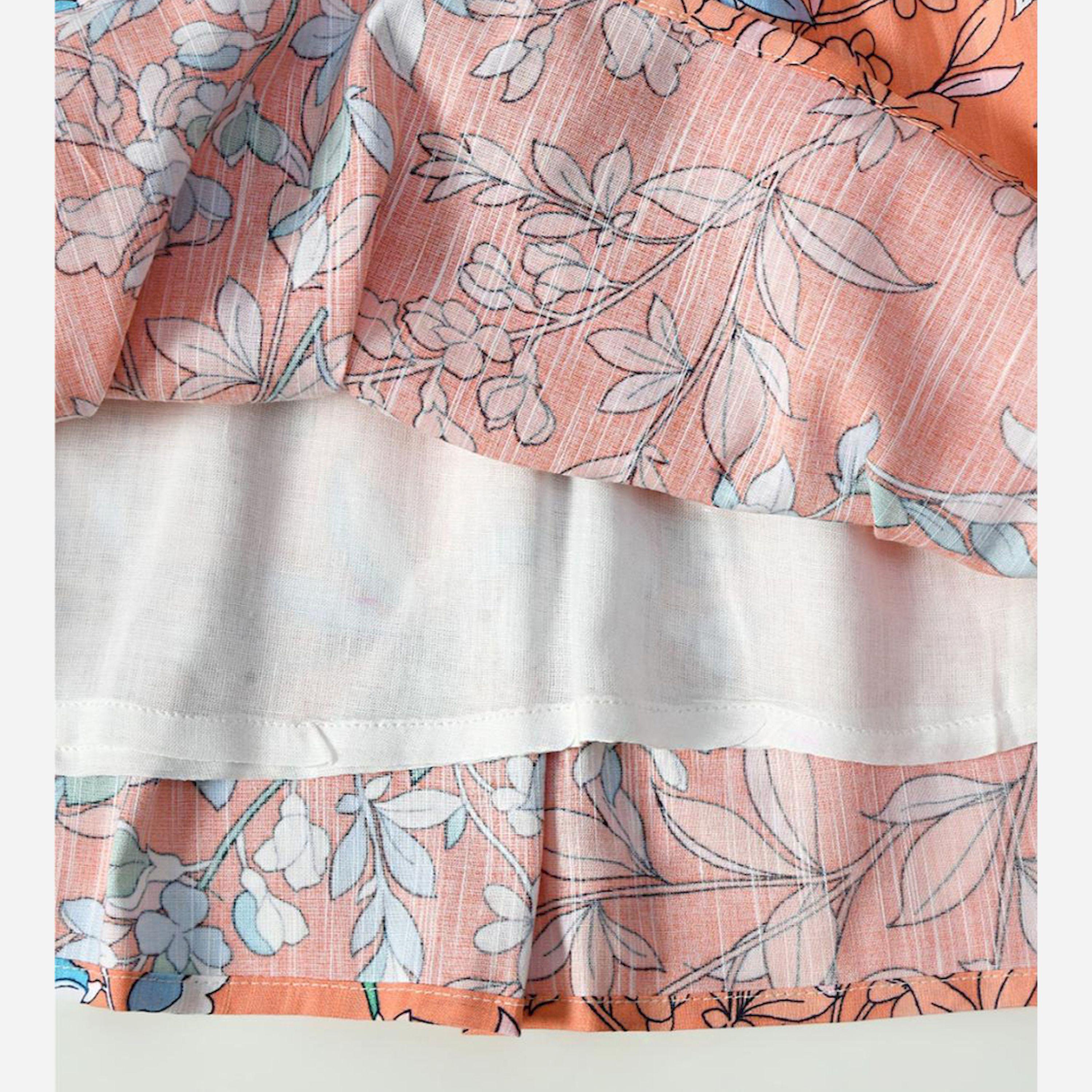 Bella Moda X Styli All-Over Print Button Detail Long Sleeves Dress-girls-clothing-dressesandjumpsuits-image-5