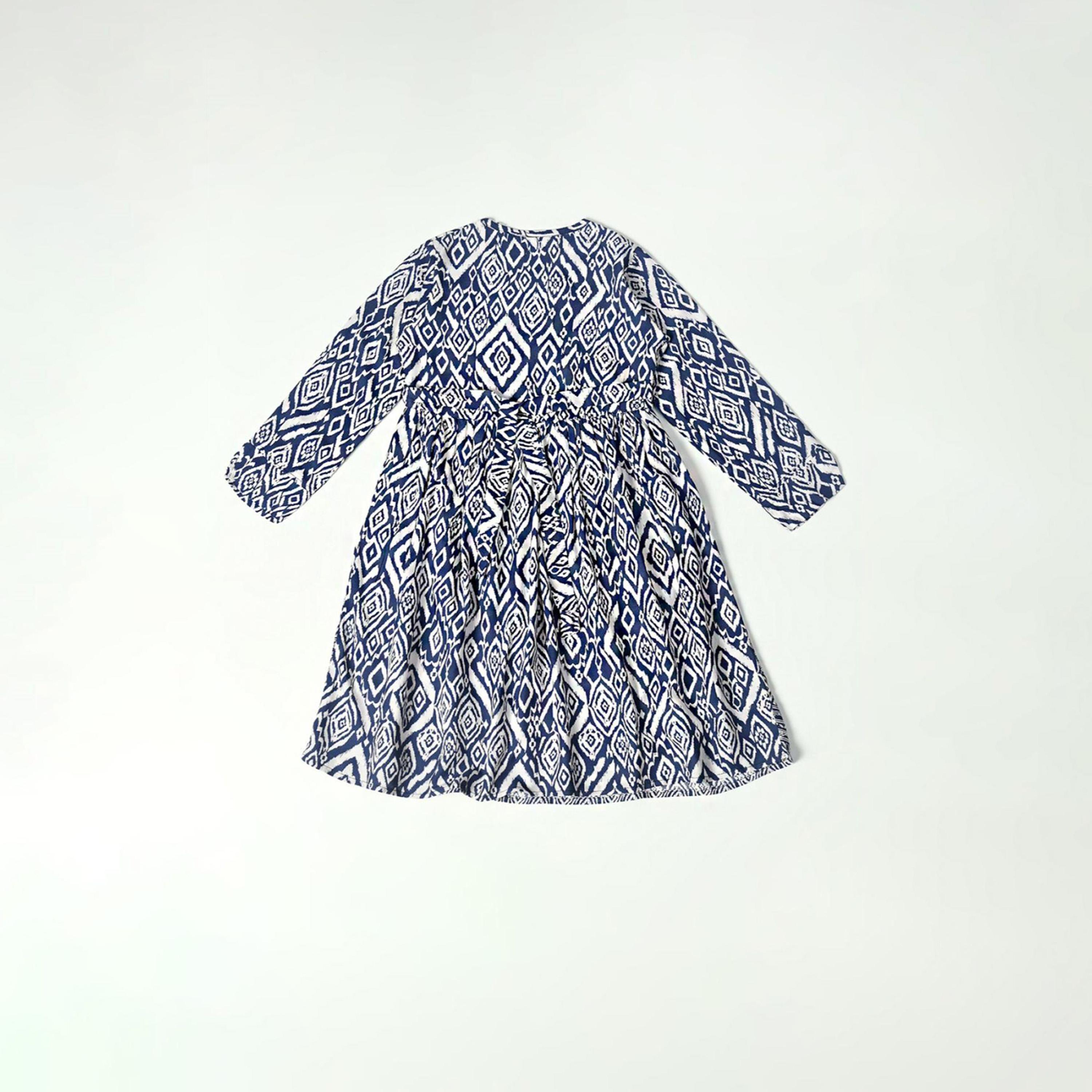 Bella Moda X Styli All-Over Print Lace Detail Dress-girls-clothing-dressesandjumpsuits-image-1