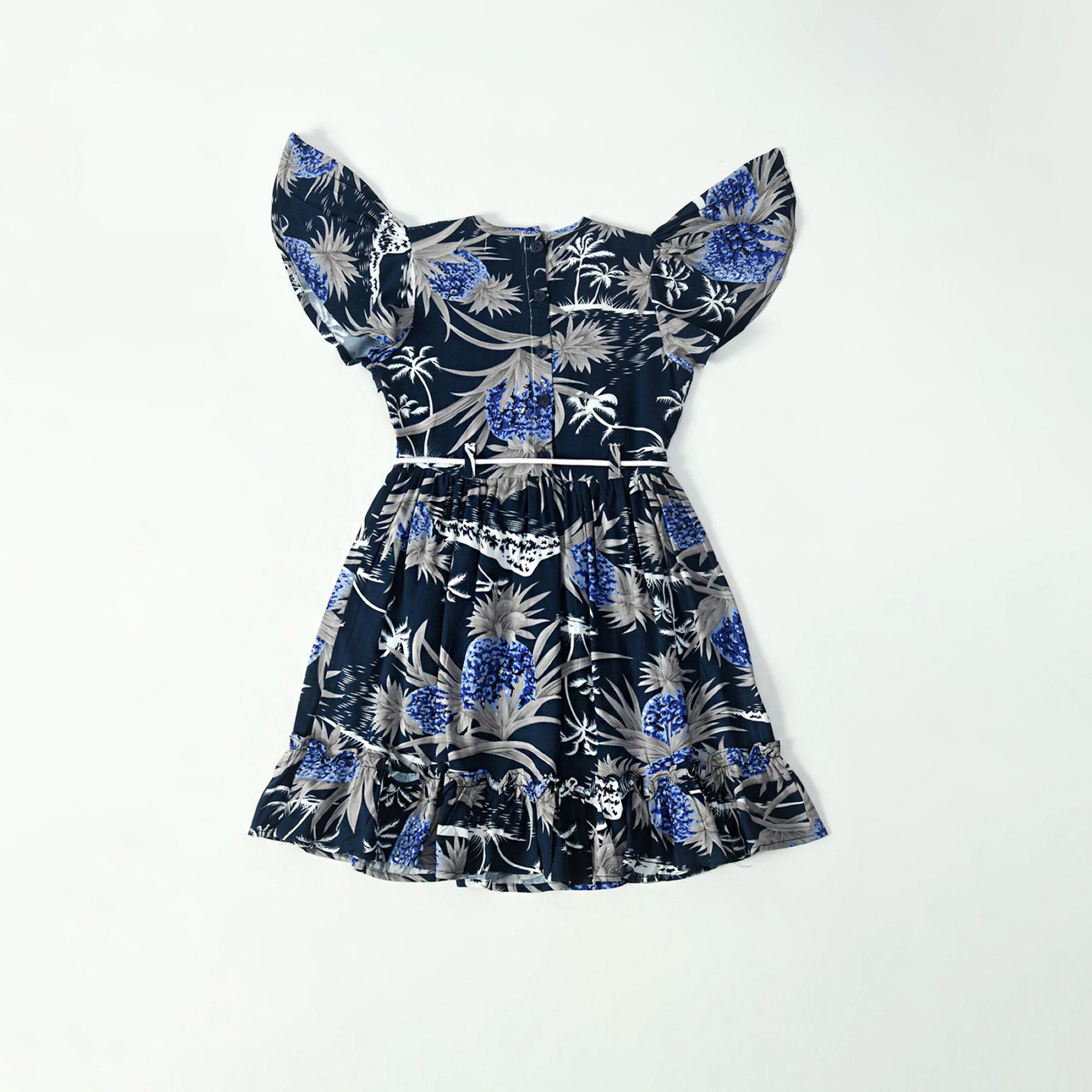 Bella Moda X Styli All-Over Print Lace Detail Dress-girls-clothing-dressesandjumpsuits-image-1