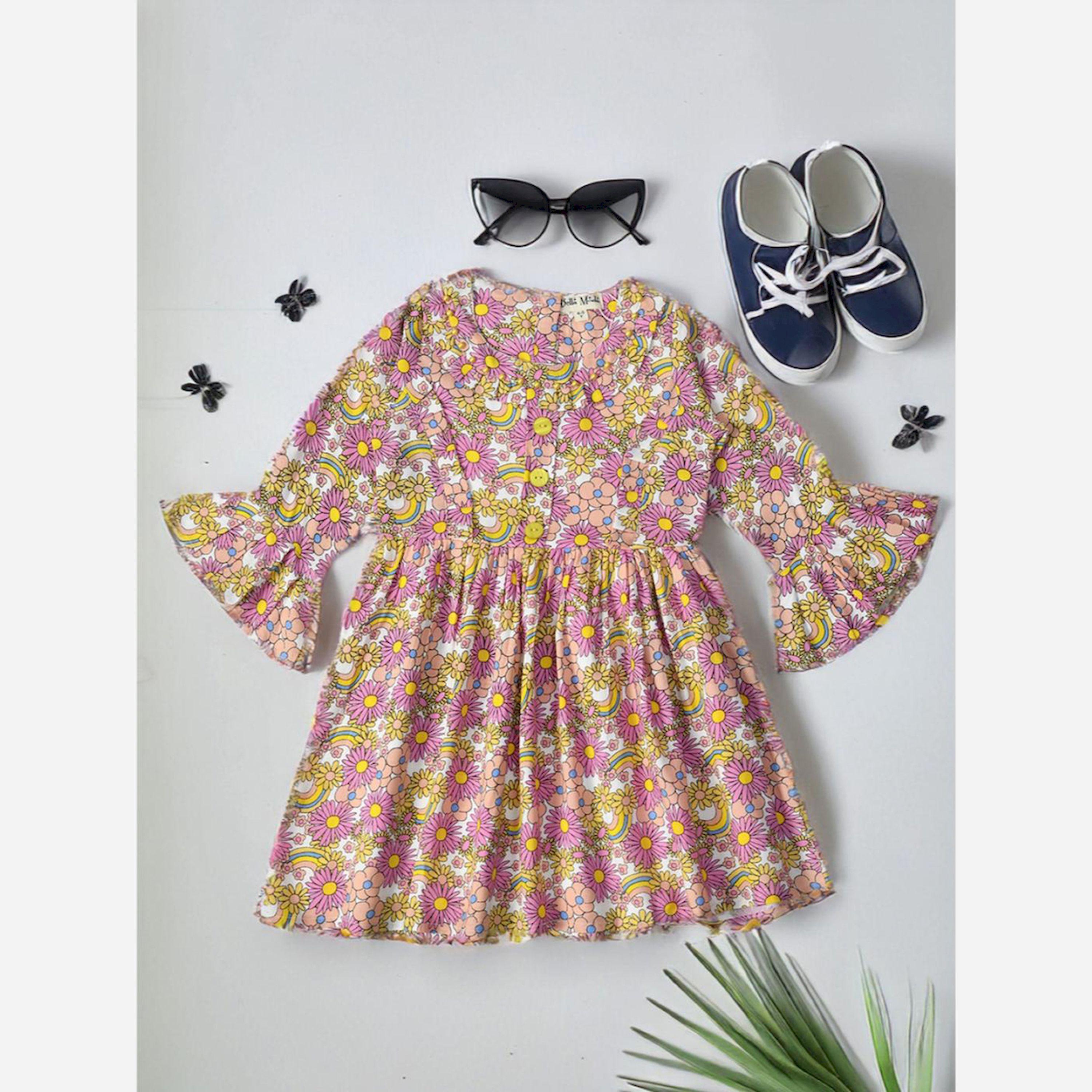 بيلا مودا × ستايلي - فستان بطبعة زهور كاملة مع أزرار-girls-clothing-dressesandjumpsuits-image-2