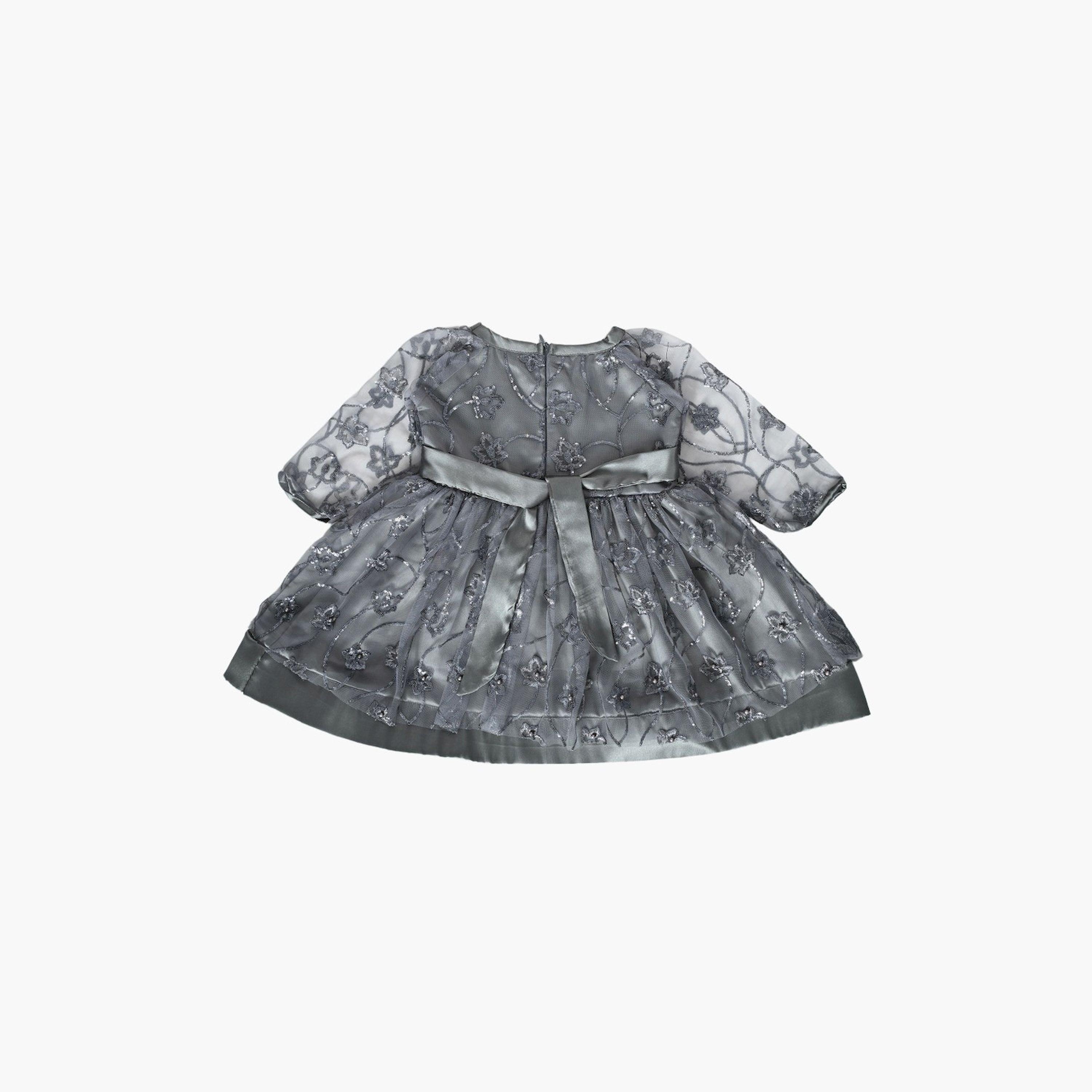 بيلا مودا × ستايلي - فستان من قماش شبكي مزين-girls-clothing-dressesandjumpsuits-image-1