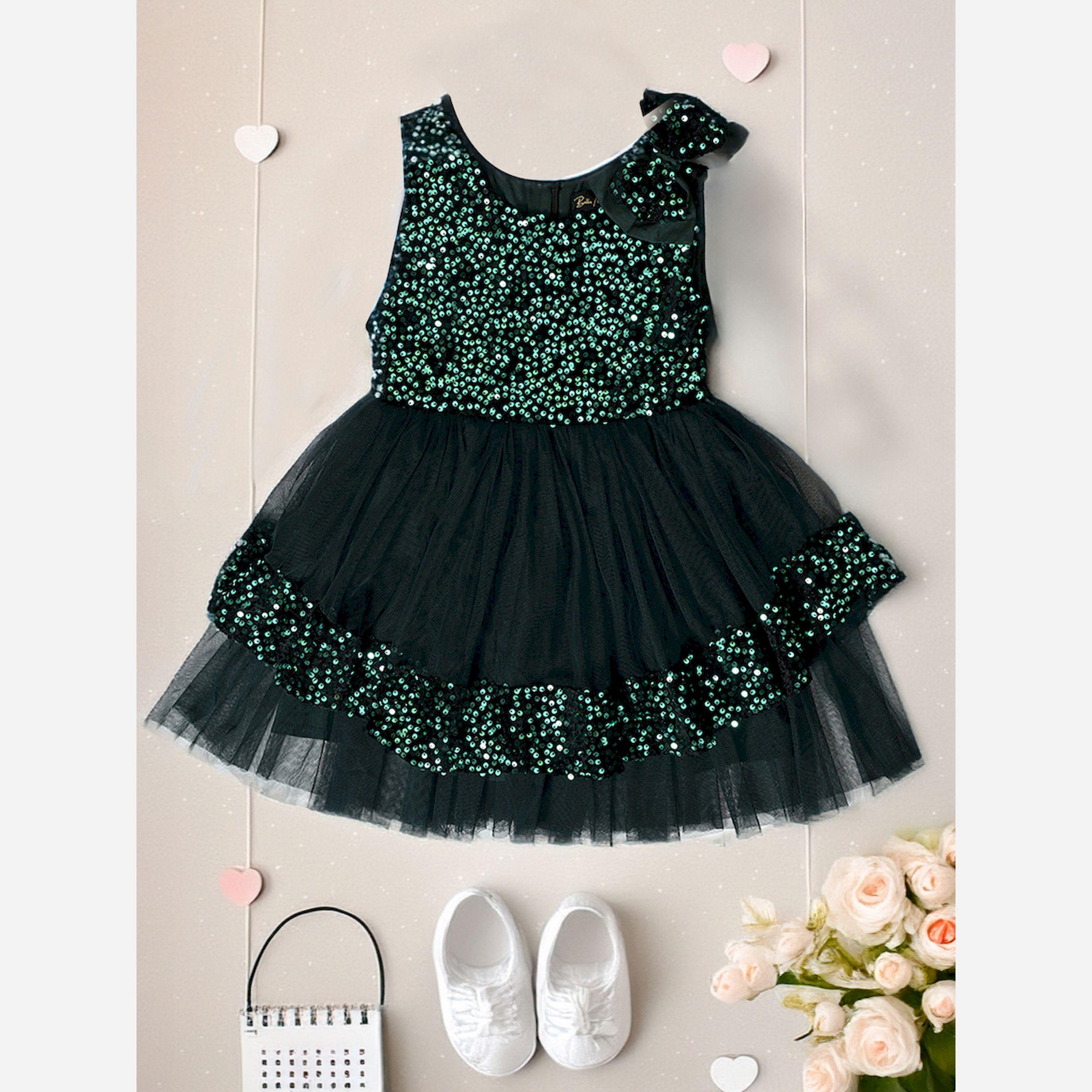 Bella Moda X Styli Sequined Layered Mesh Insert Party Dress-girls-clothing-dressesandjumpsuits-image-2