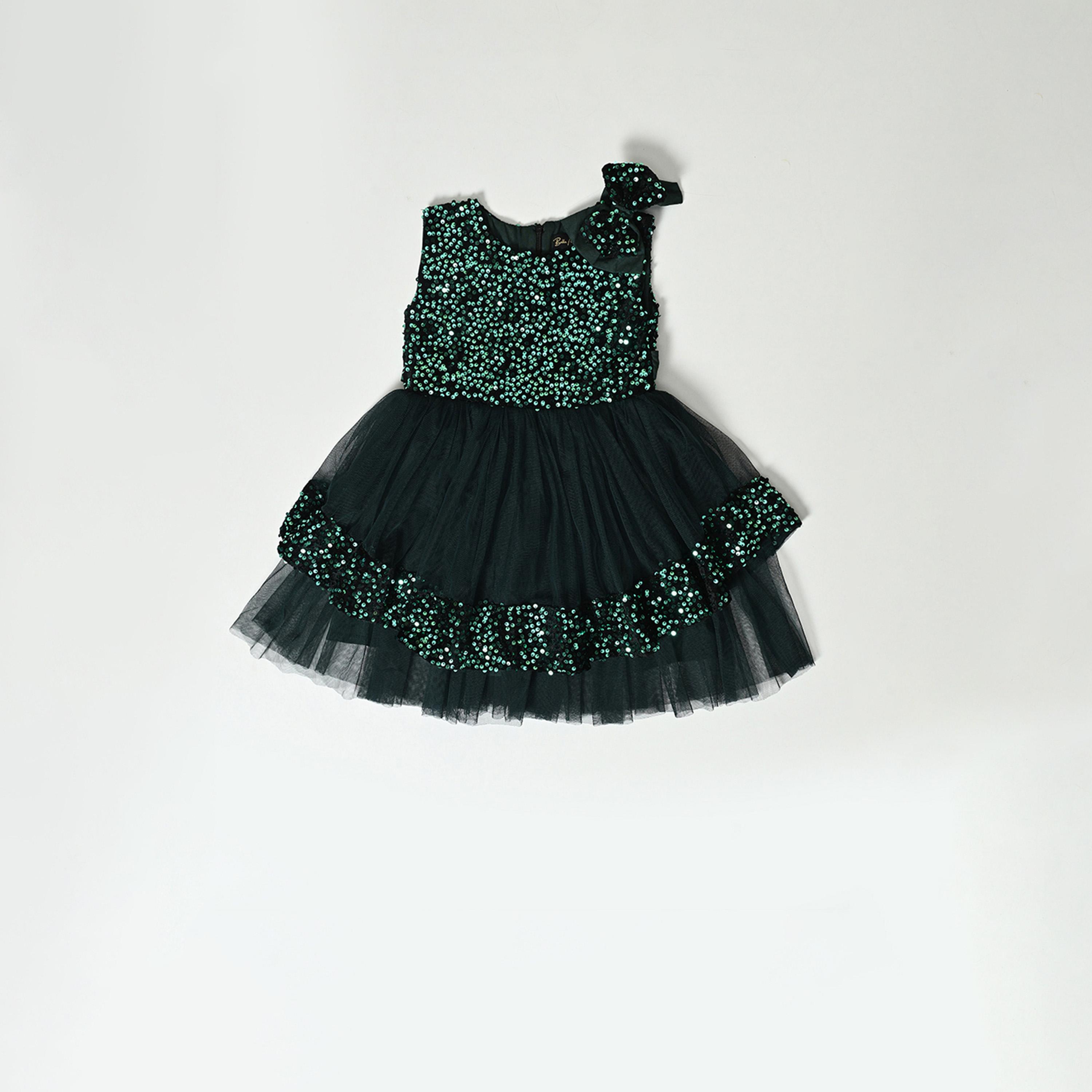Bella Moda X Styli Sequined Layered Mesh Insert Party Dress-girls-clothing-dressesandjumpsuits-image-6