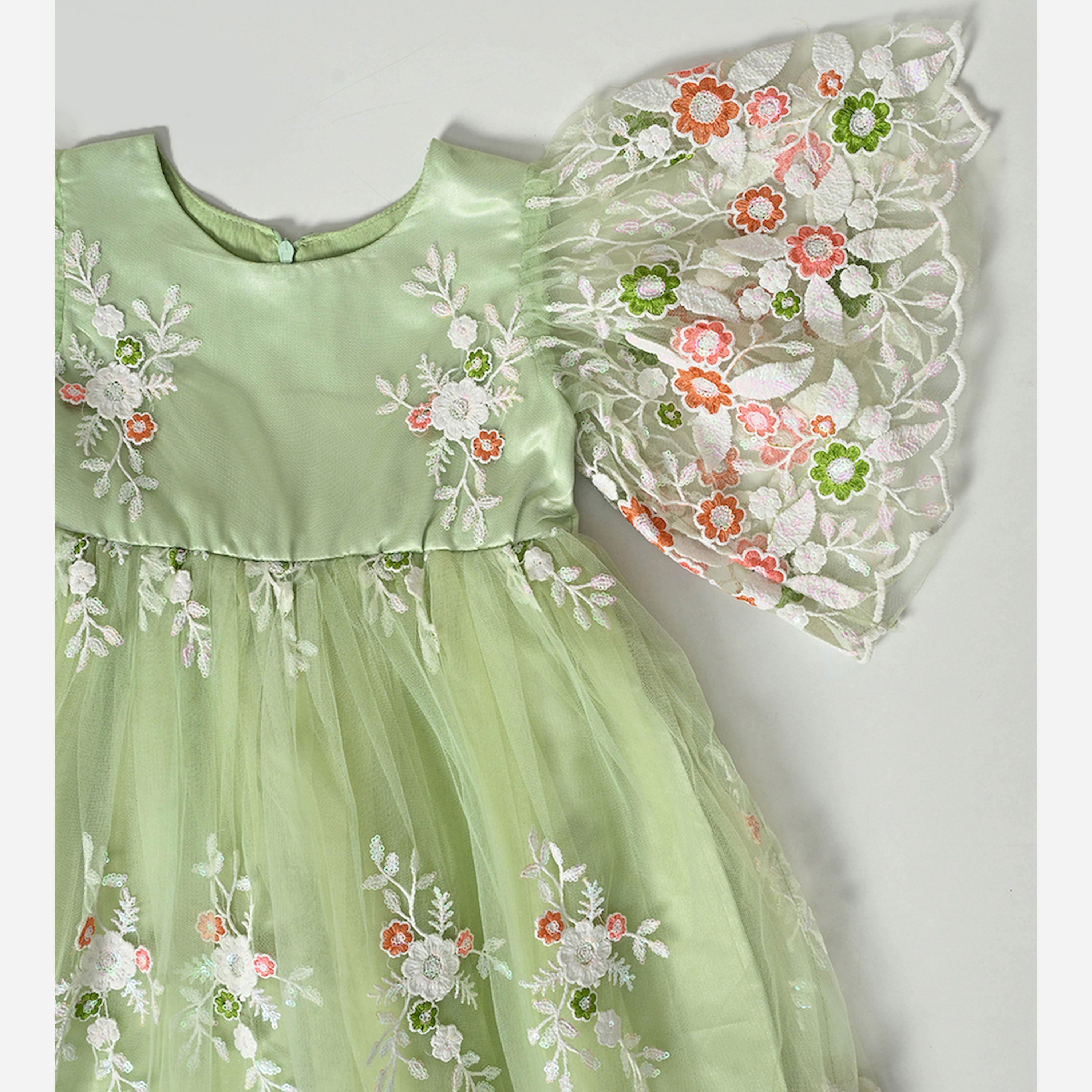 Bella Moda X Styli Embroidered Cold Shoulder Mesh Insert Dress-girls-clothing-dressesandjumpsuits-image-3