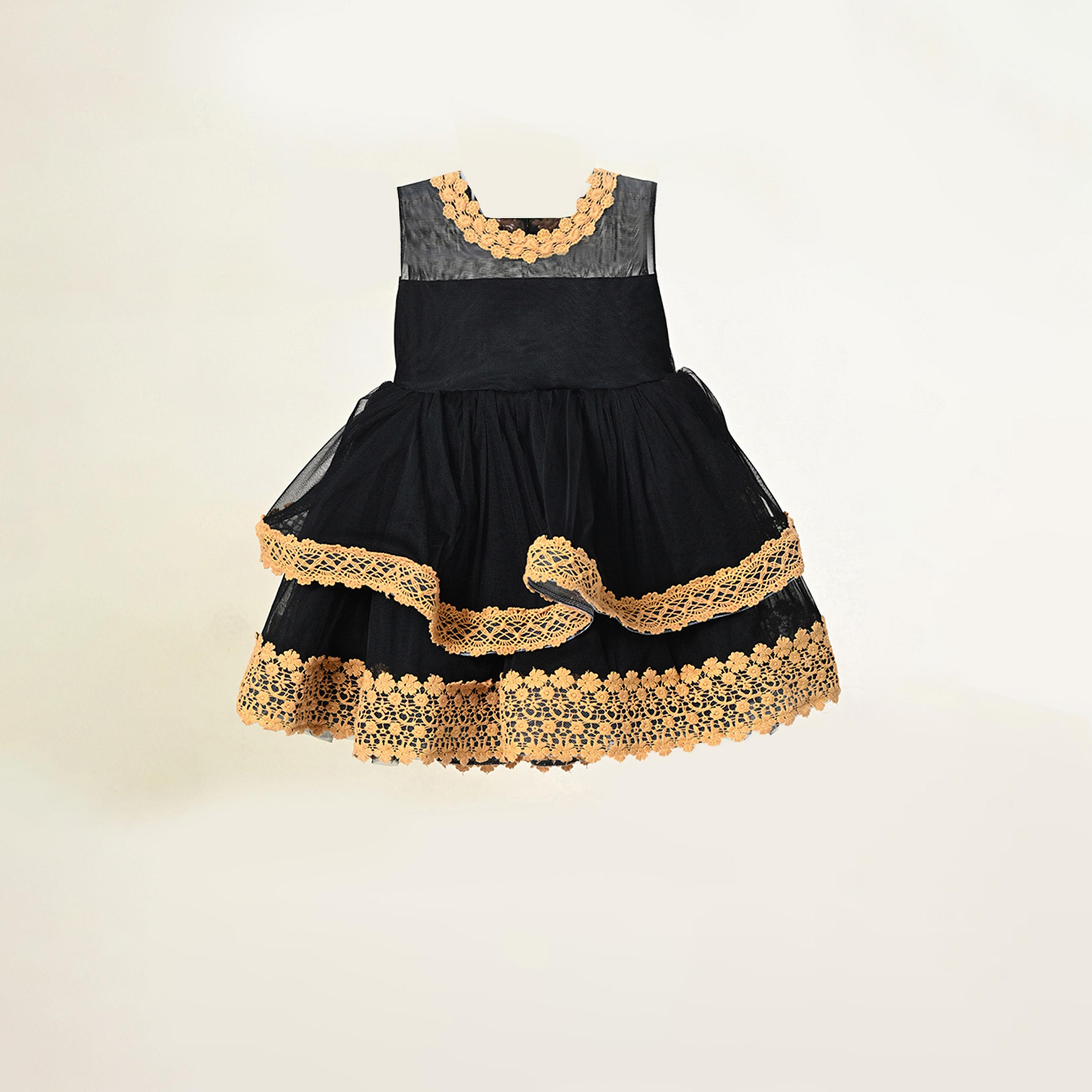 Bella Moda X Styli Embroidered Layered Mesh Insert Dress-girls-clothing-dressesandjumpsuits-image-5