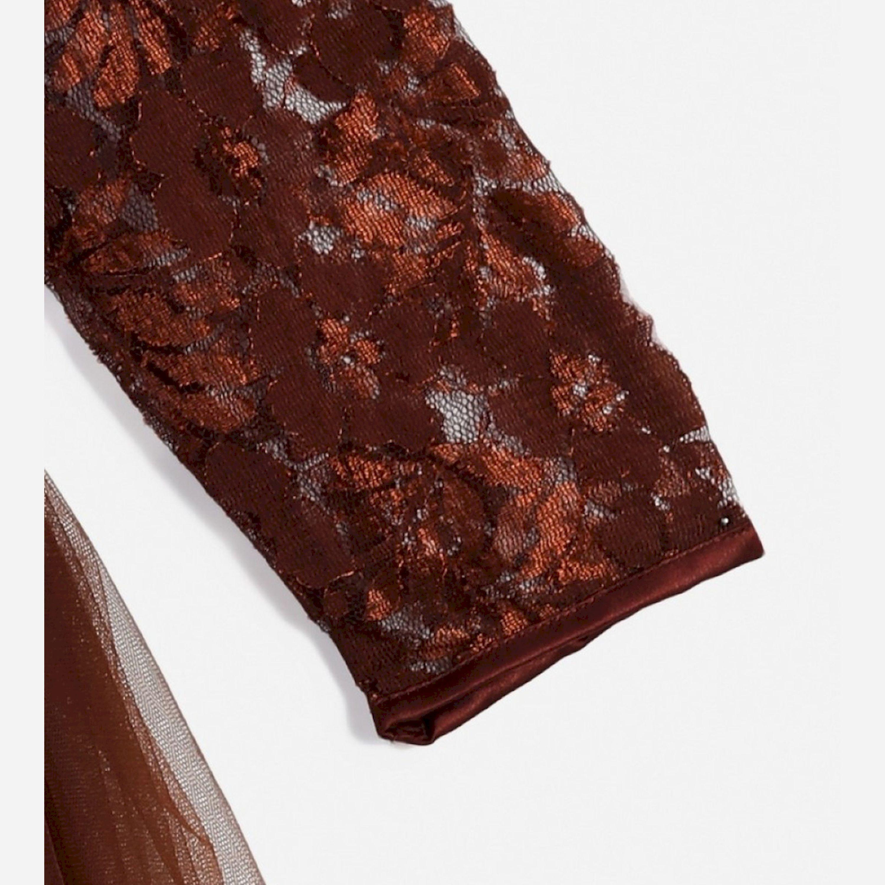 Bella Moda X Styli Lace Insert Bow Detail Party Dress-girls-clothing-dressesandjumpsuits-image-4