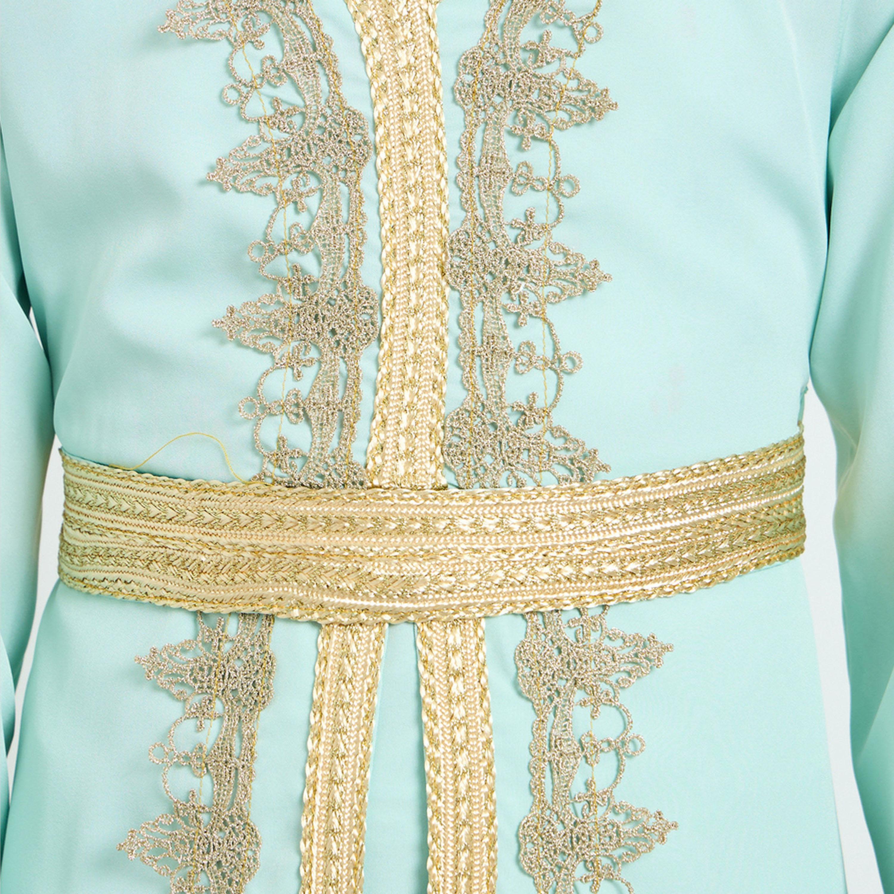 فستان مظهر ذو طبقات ومزين للبنات-girls-clothing-dressesandjumpsuits-image-4
