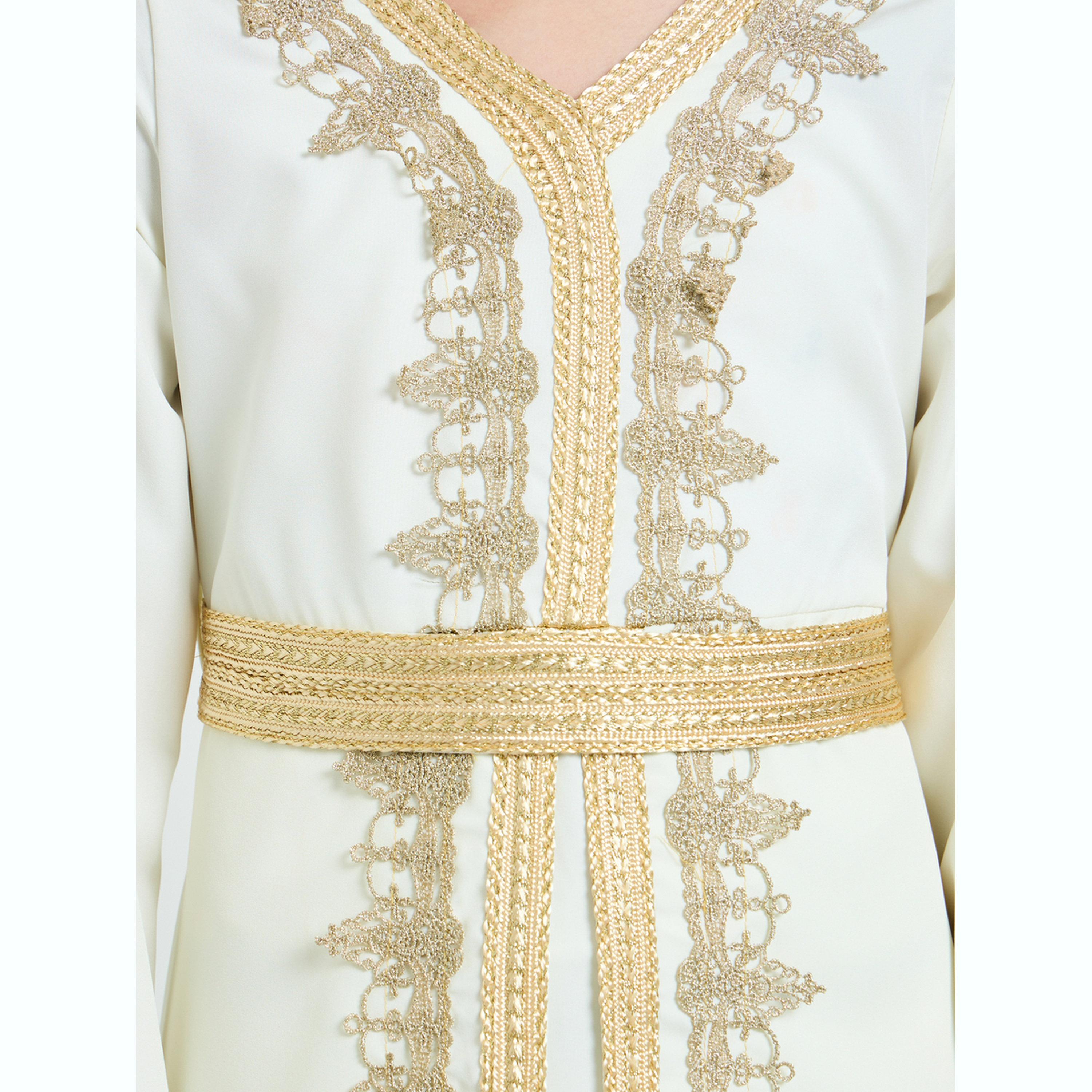 فستان مظهر ذو طبقات ومزين للبنات-girls-clothing-dressesandjumpsuits-image-4