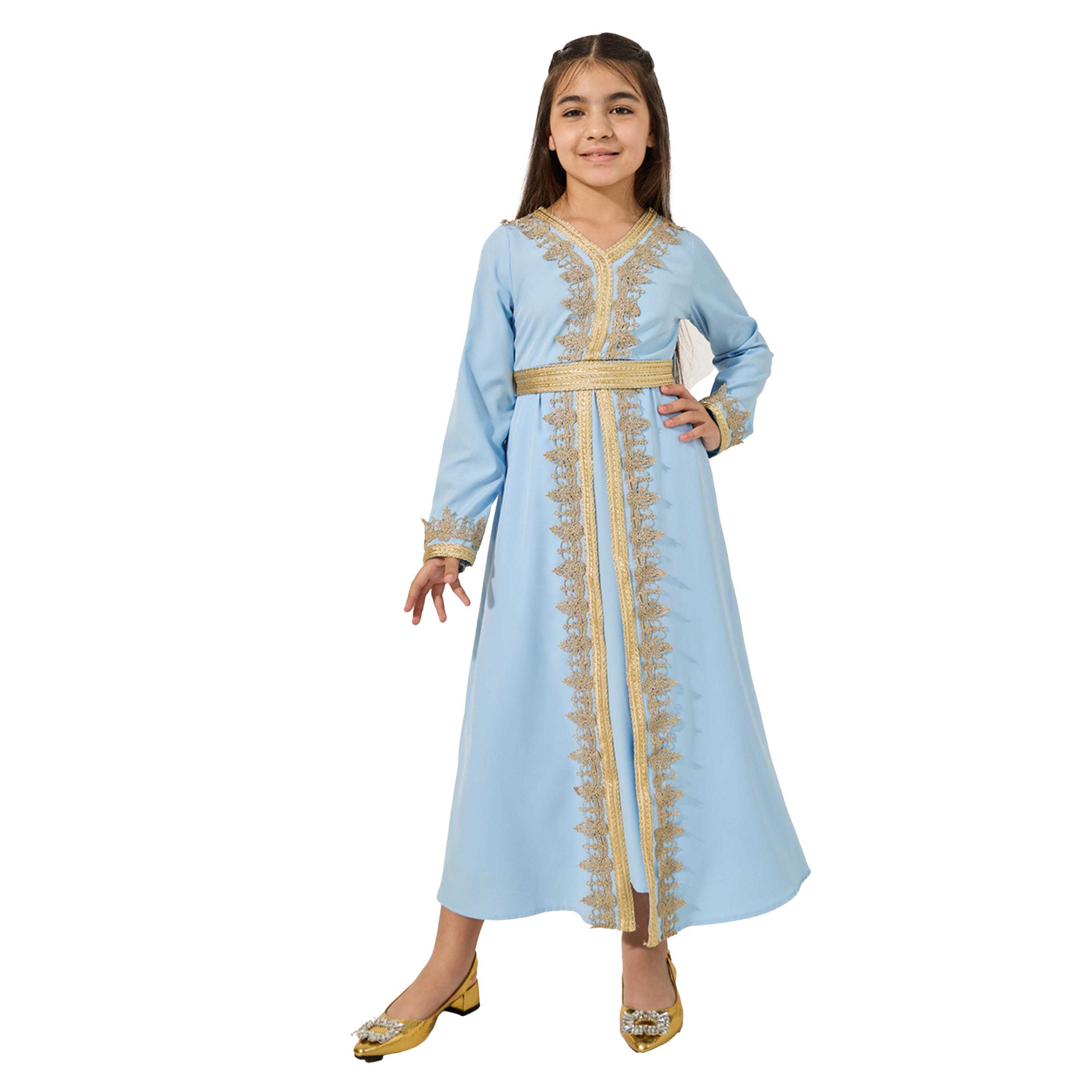 Styli Embellished V Neck Layered Dress-girls-clothing-dressesandjumpsuits-image-2