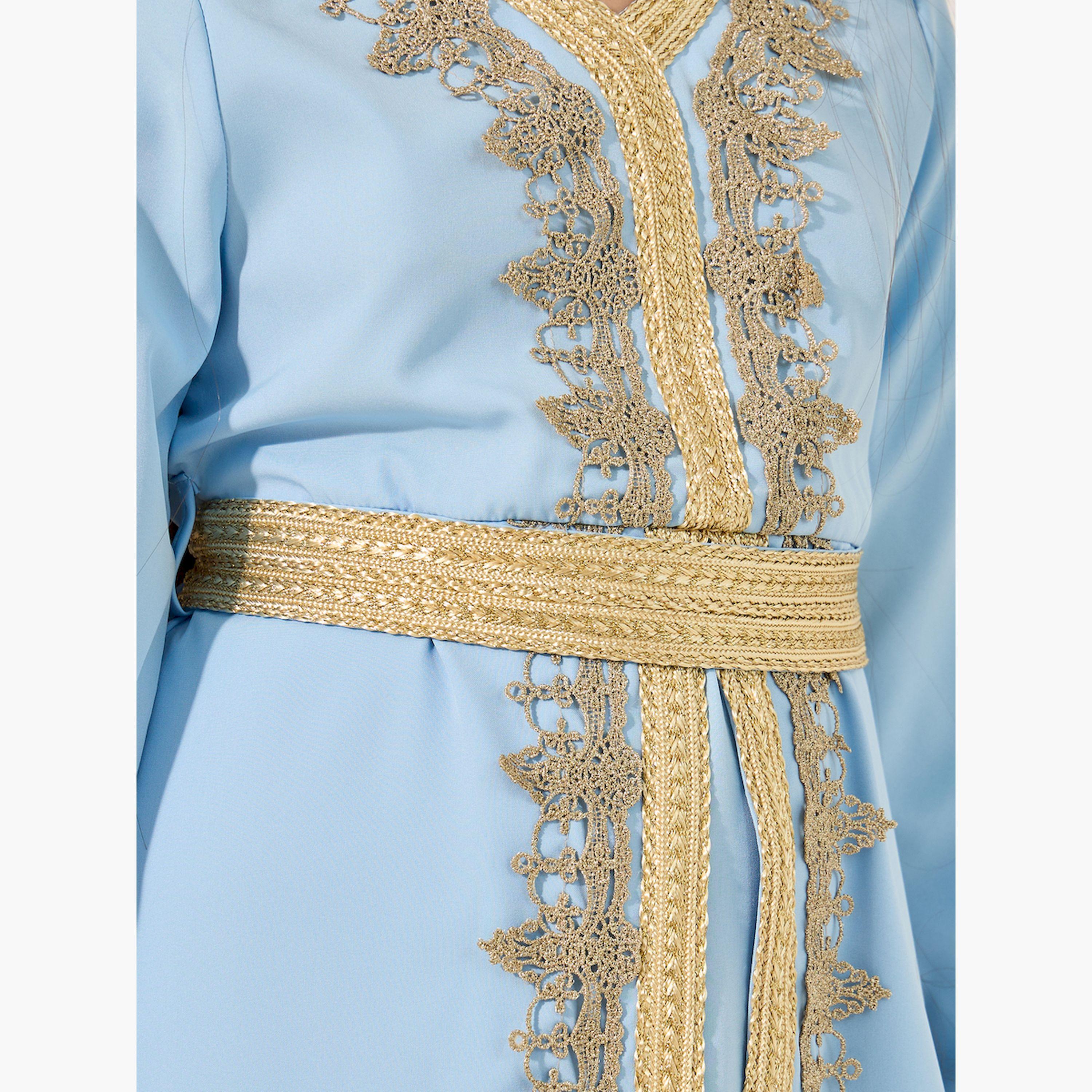 ستايلي - فستان متعدد الطبقات مزين بياقة V-girls-clothing-dressesandjumpsuits-image-4