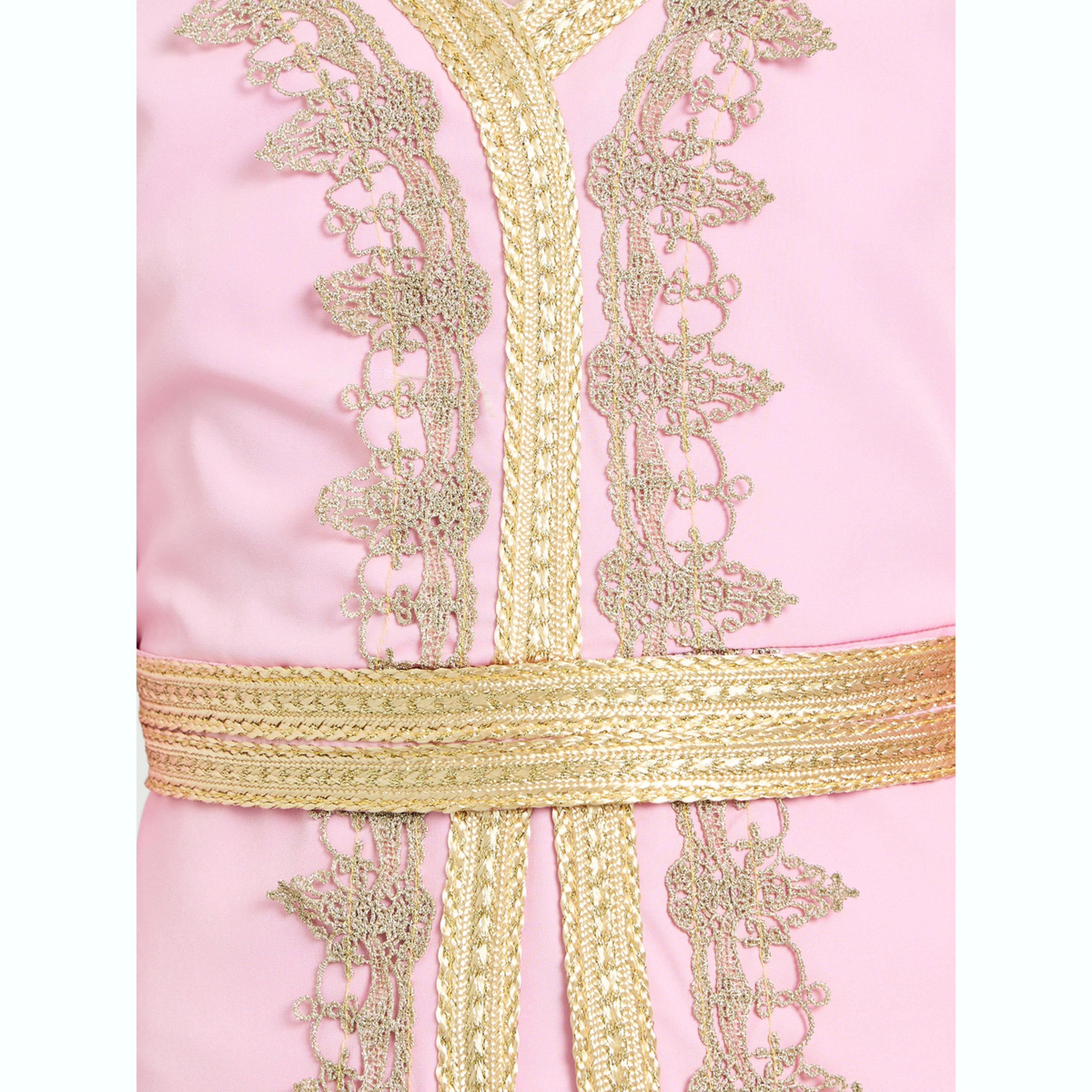 فستان مظهر ذو طبقات ومزين للبنات-girls-clothing-dressesandjumpsuits-image-4