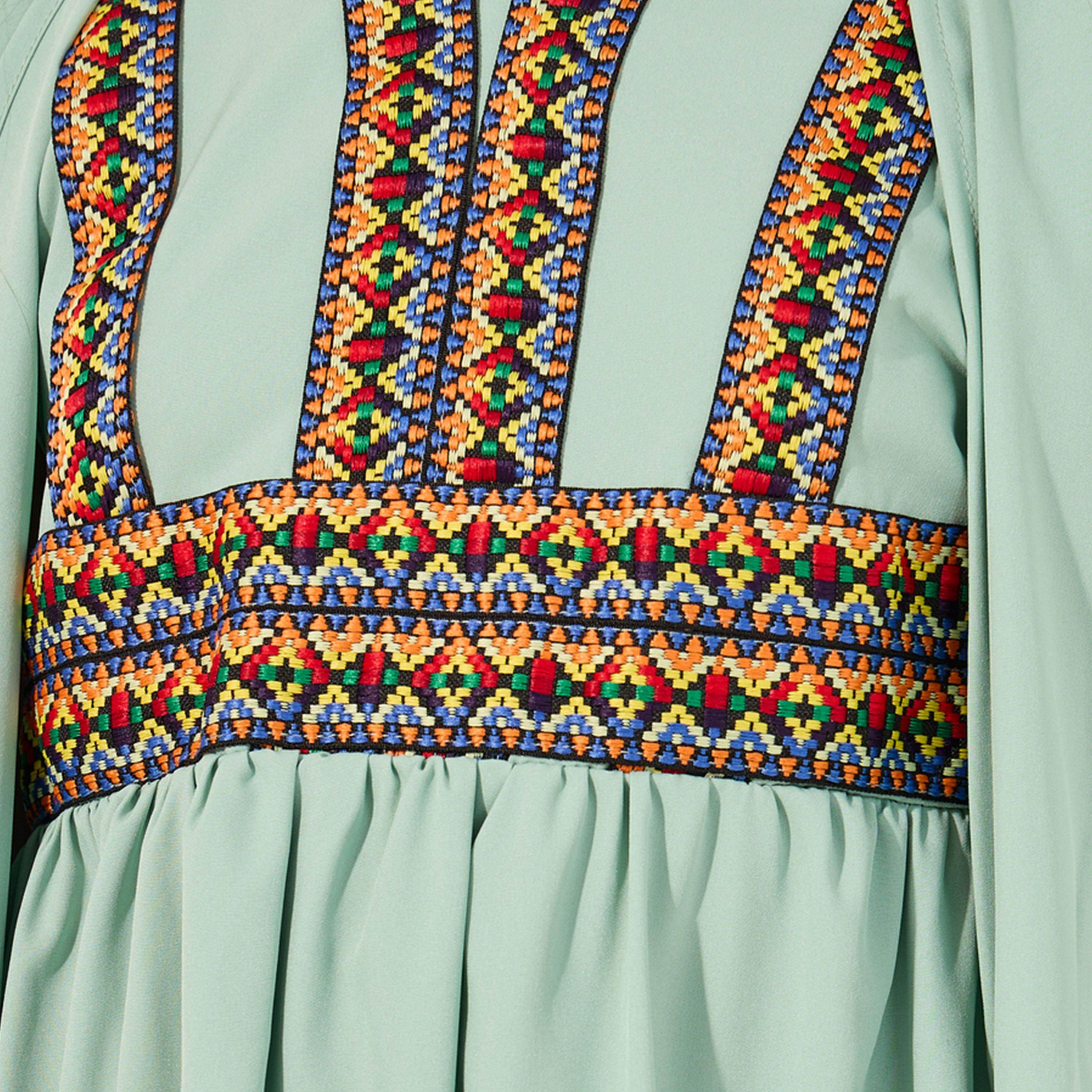 Styli Embroidered Cape Sleeve V-Neck Kaftan-girls-clothing-dressesandjumpsuits-image-4