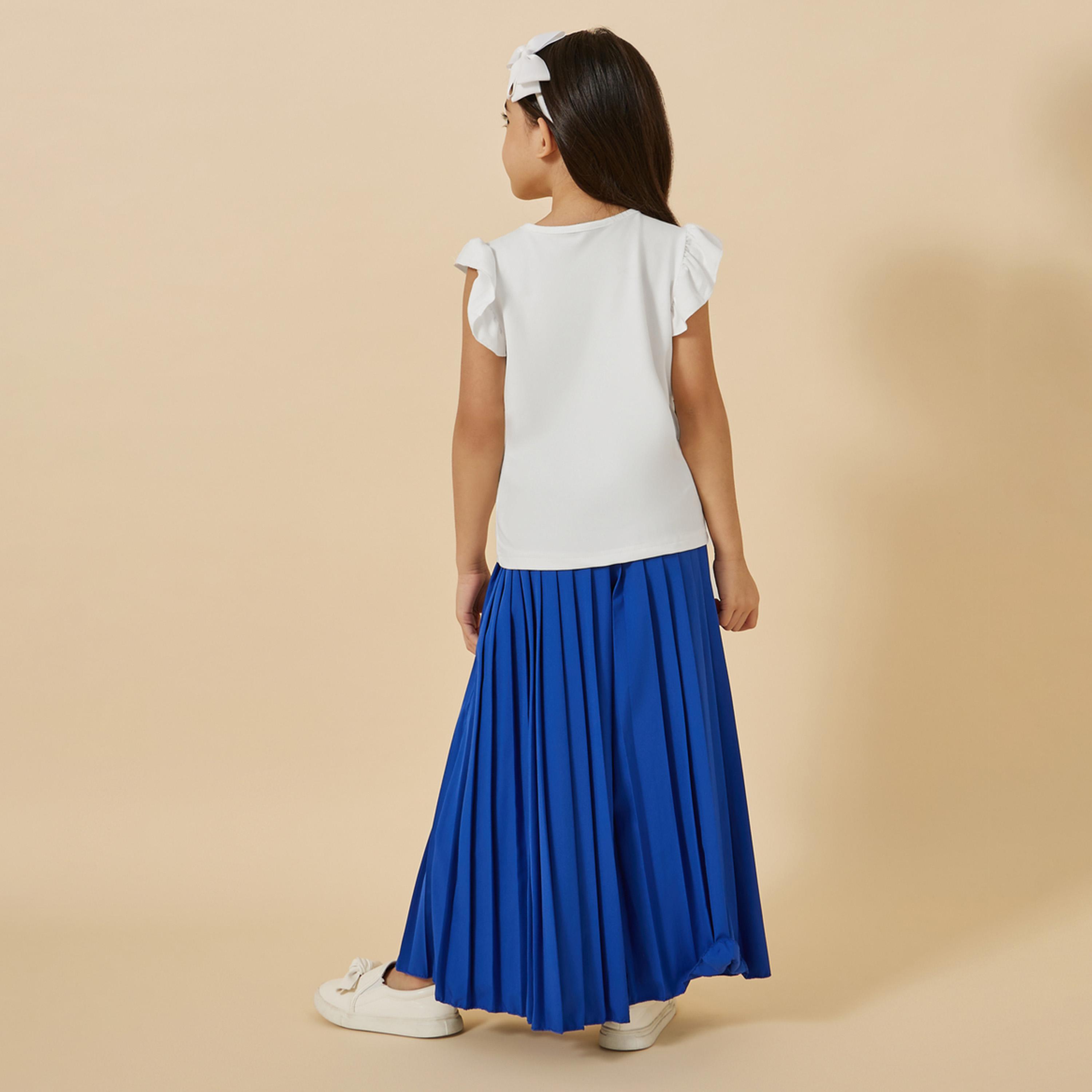 Styli Toddler Girls T-Shirt And Culotte Set-girls-clothing-setsandcoords-image-6