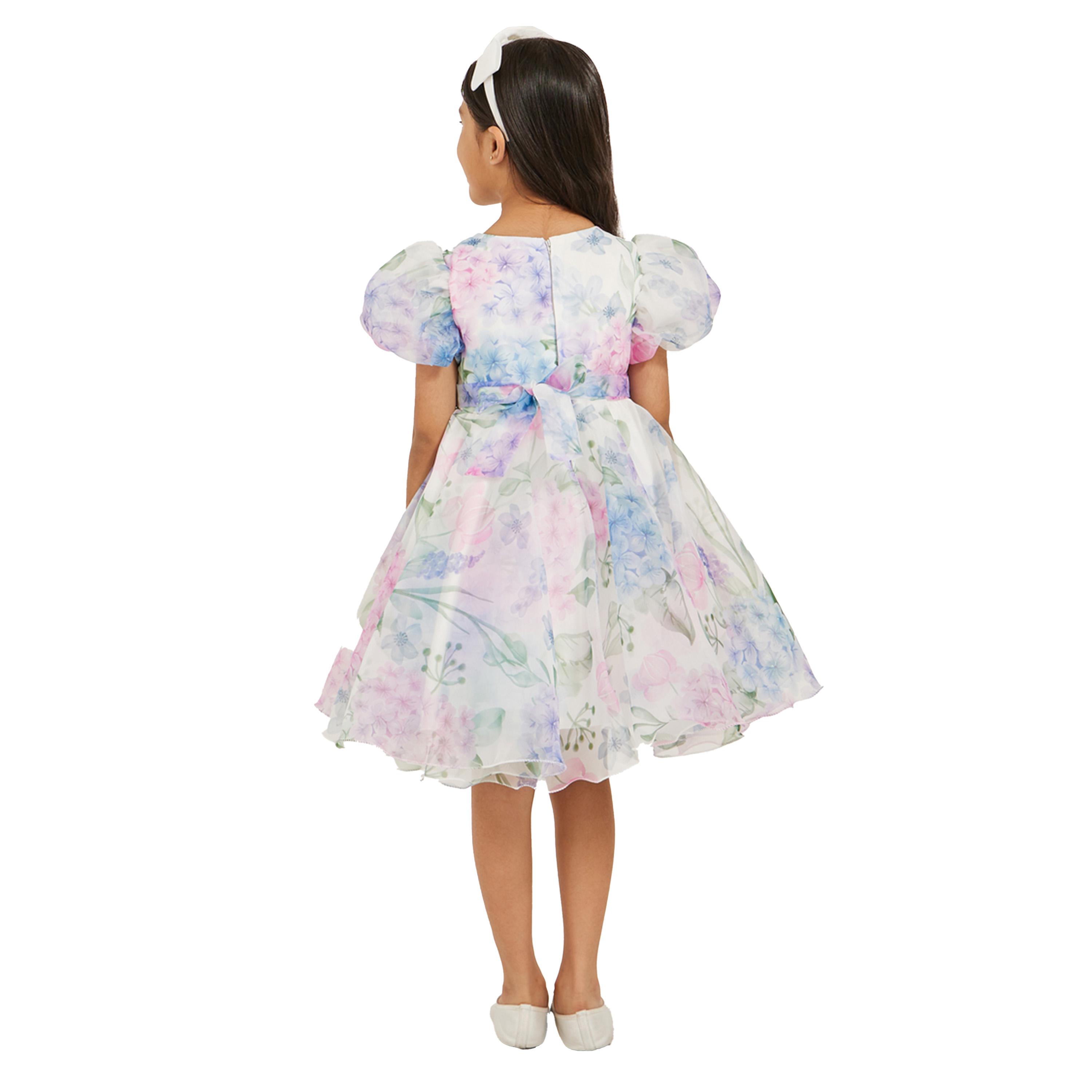 ستايلي -  فستان حفلات للفتيات الصغيرات مع ربطة رأس-girls-clothing-dressesandjumpsuits-image-4