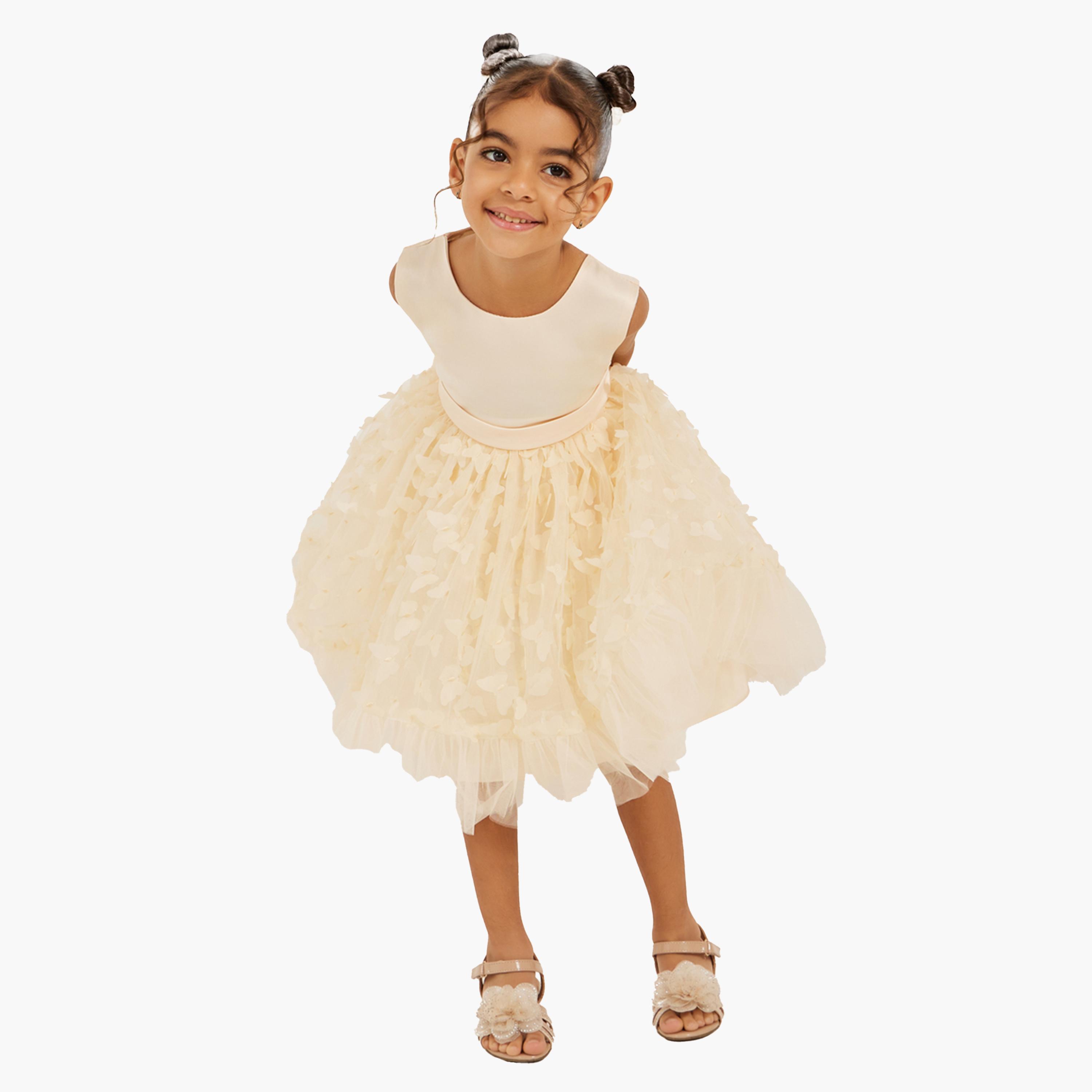 Styli Butterfly Embellished Sleeveless Dress-girls-clothing-dressesandjumpsuits-image-2