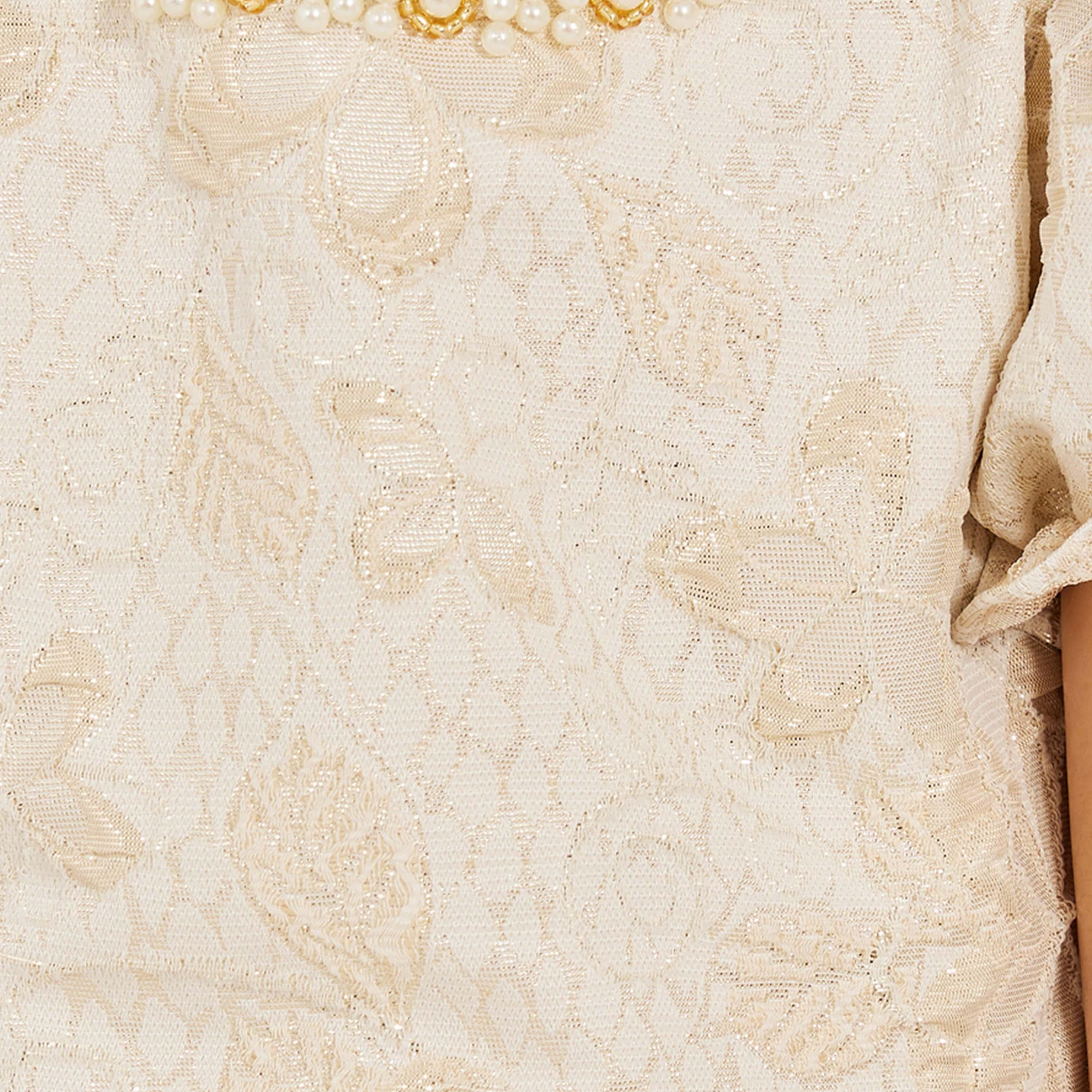 ستايلي-  فستان مزين بالزهور بأكمام منتفخة مع بندانة-girls-clothing-dressesandjumpsuits-image-3