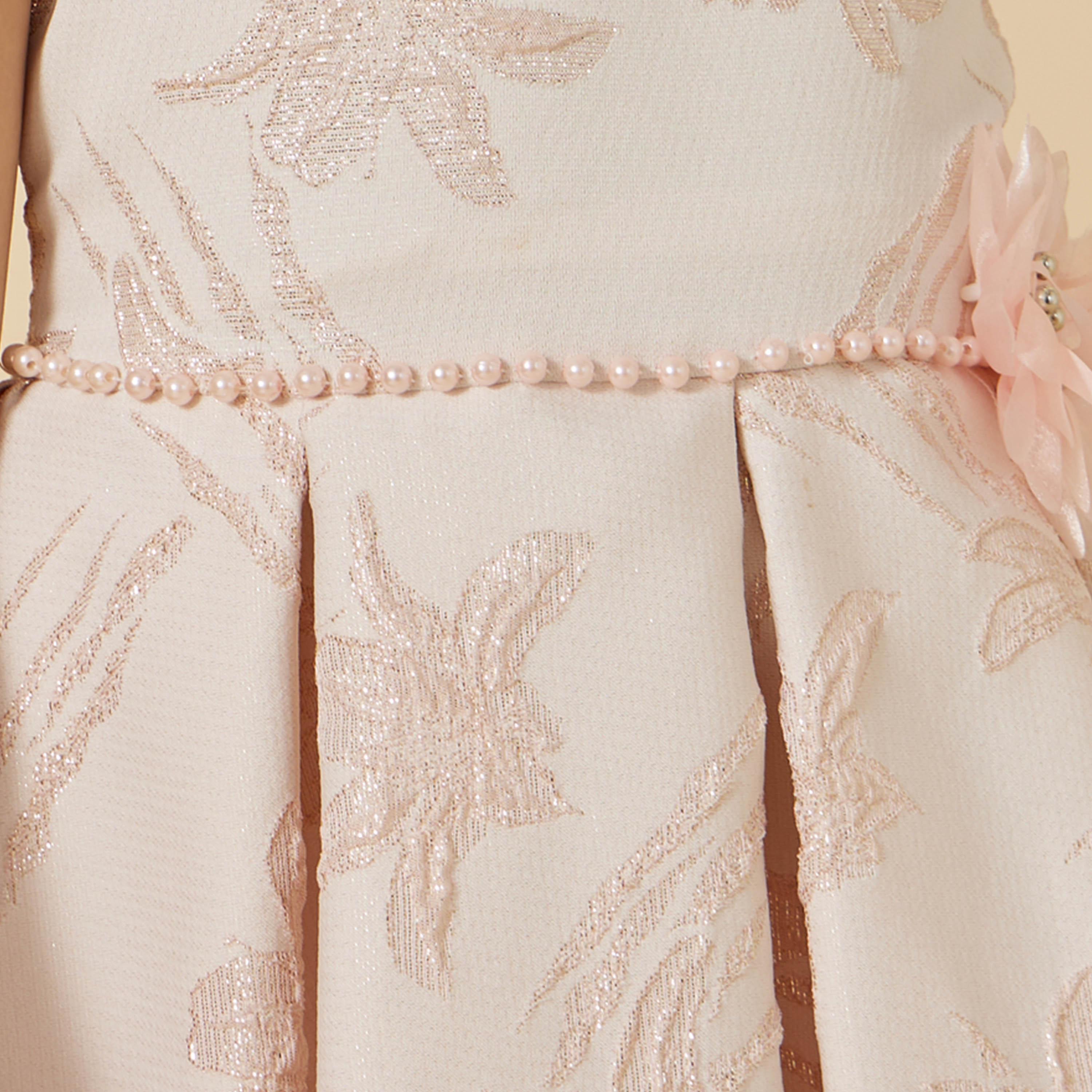 ستايلي-  فستان مزين بثنيات وواسع من الأسفل-girls-clothing-dressesandjumpsuits-image-4