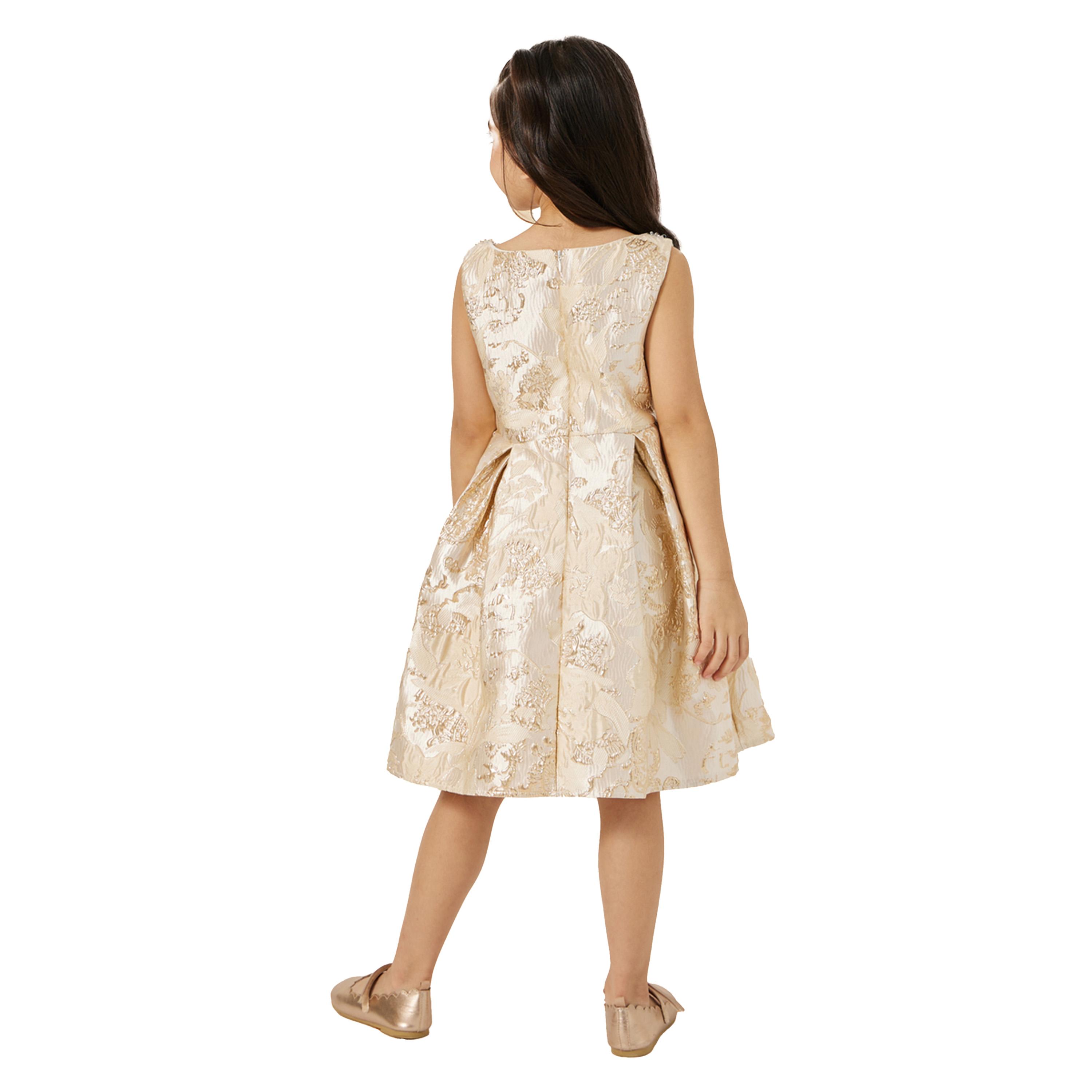 Styli Floral Jacquard Sleeveless Dress-girls-clothing-dressesandjumpsuits-image-4