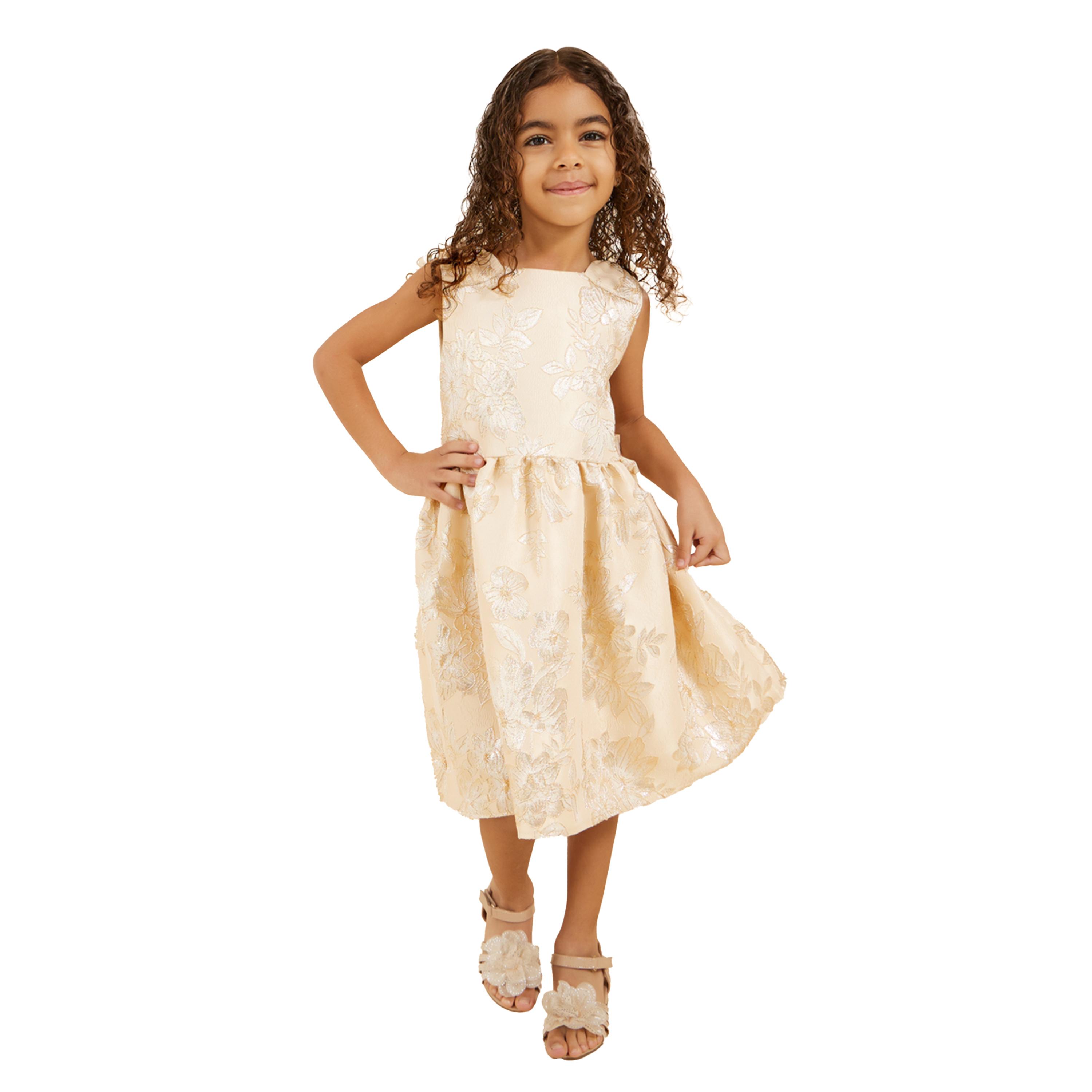 Styli Toddler Girls Jaquard dress with Bow-girls-clothing-dressesandjumpsuits-image-2