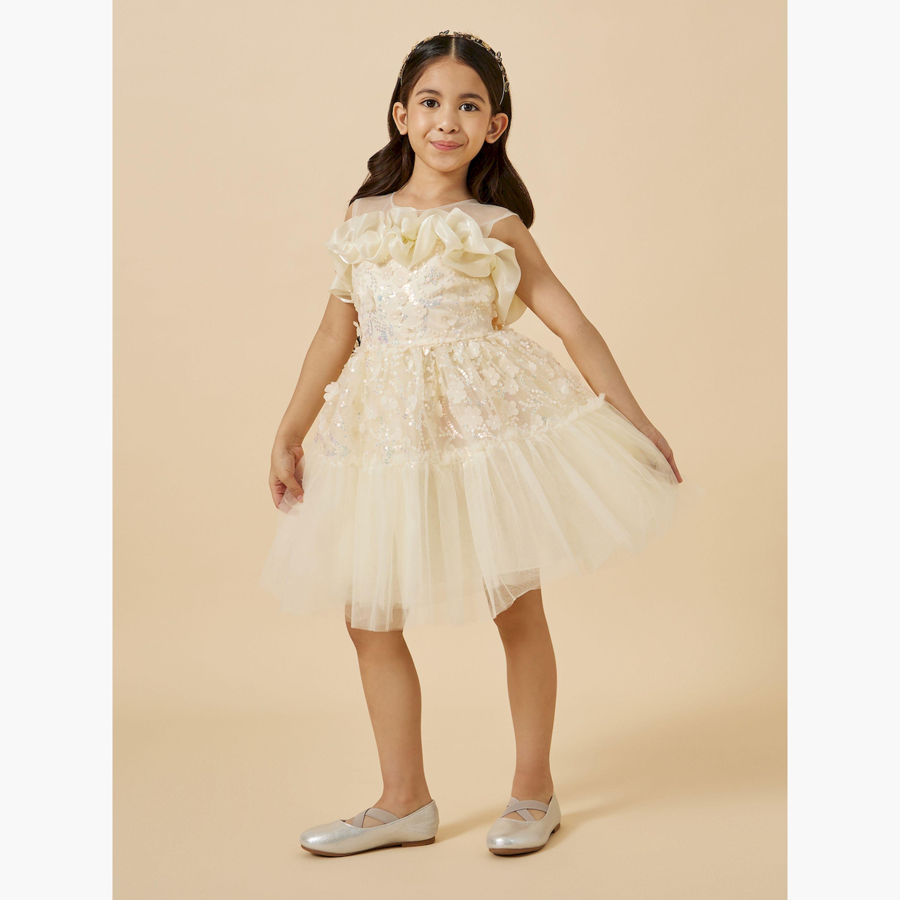 Styli Embellished Ruffled Detail Sleeveless Dress-girls-clothing-dressesandjumpsuits-image-2
