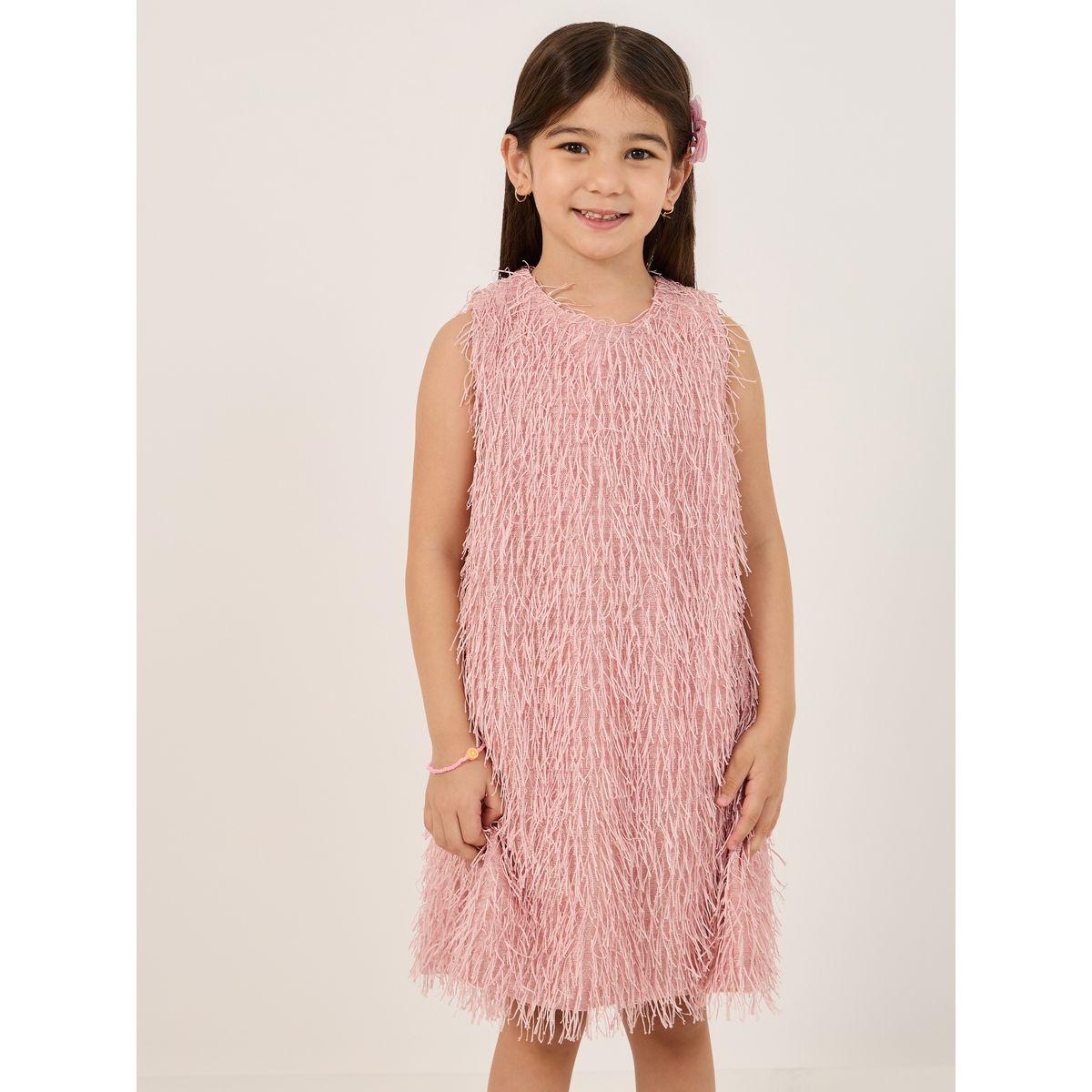 فستان بطويل الركبة وبلا أكمام مع شراشيب-girls-clothing-dressesandjumpsuits-image-2