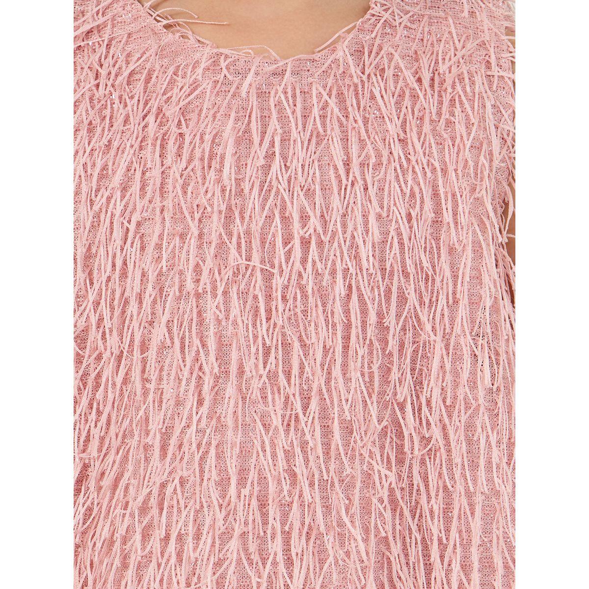 Styli Fringed Sleeveless Knee Length Dress-girls-clothing-dressesandjumpsuits-image-3