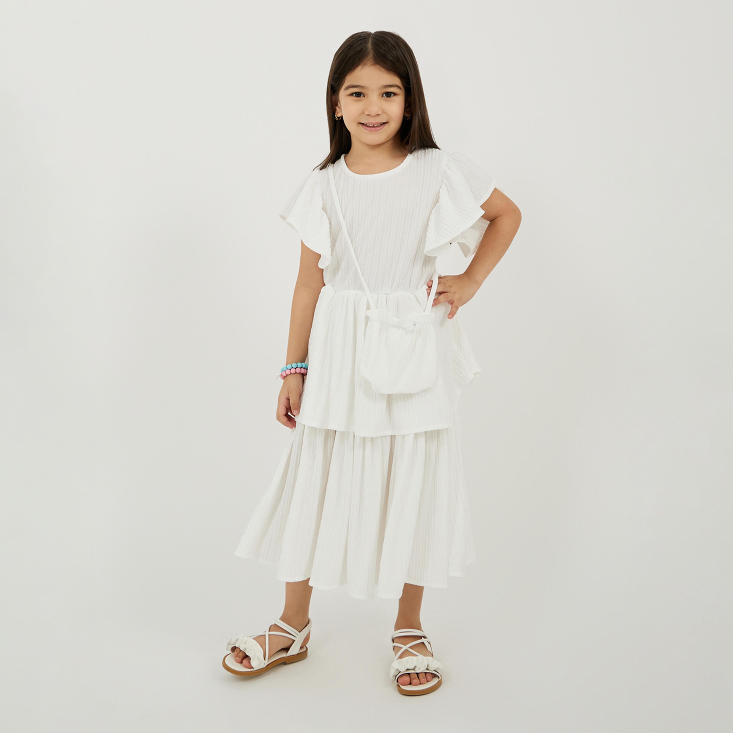 Styli Toddler Girls Dress With Bag-girls-clothing-dressesandjumpsuits-image-1