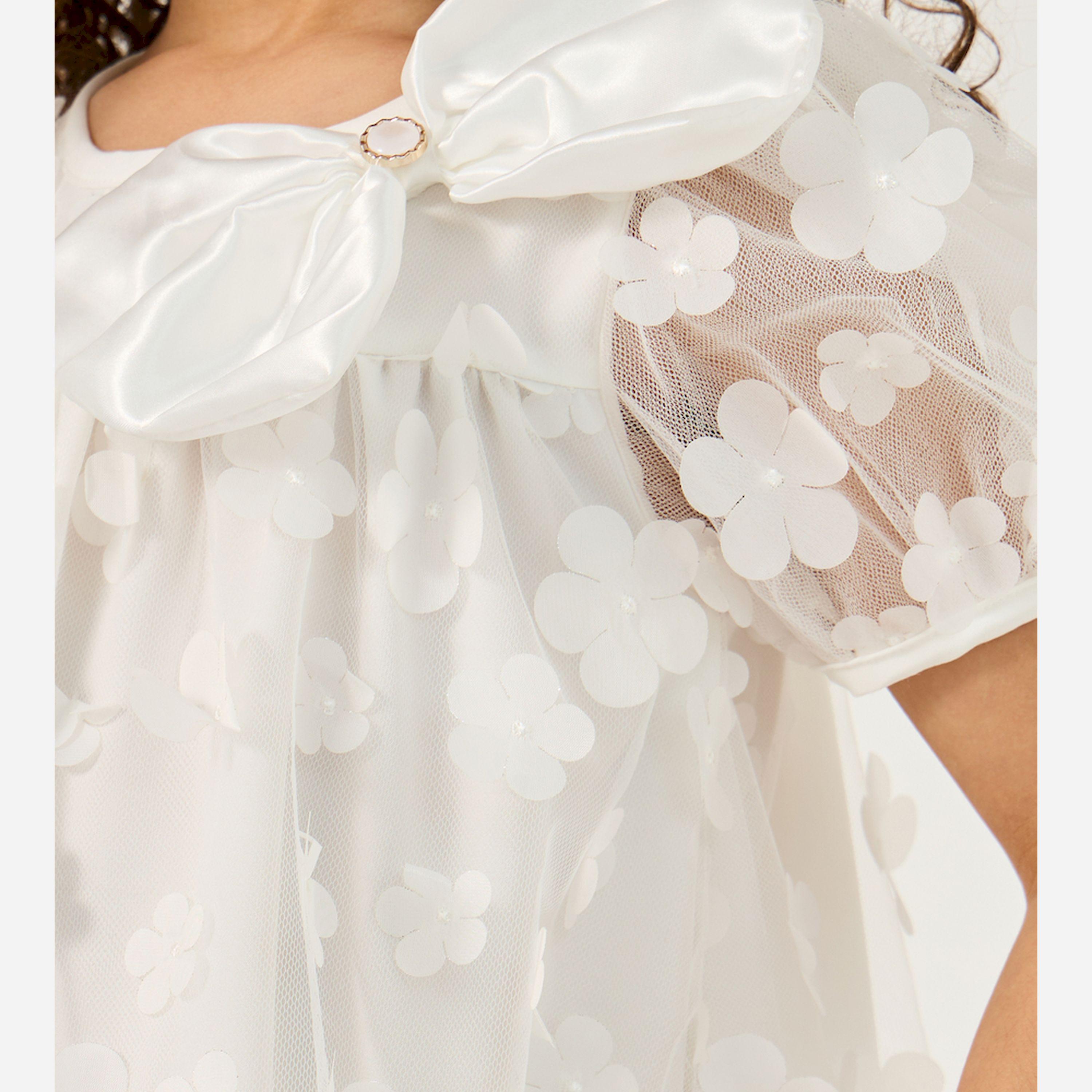 ستايلي - ليميتد - فستان بناتي صغير مزين بالدانتيل ثلاثي الأبعاد-girls-clothing-dressesandjumpsuits-image-3