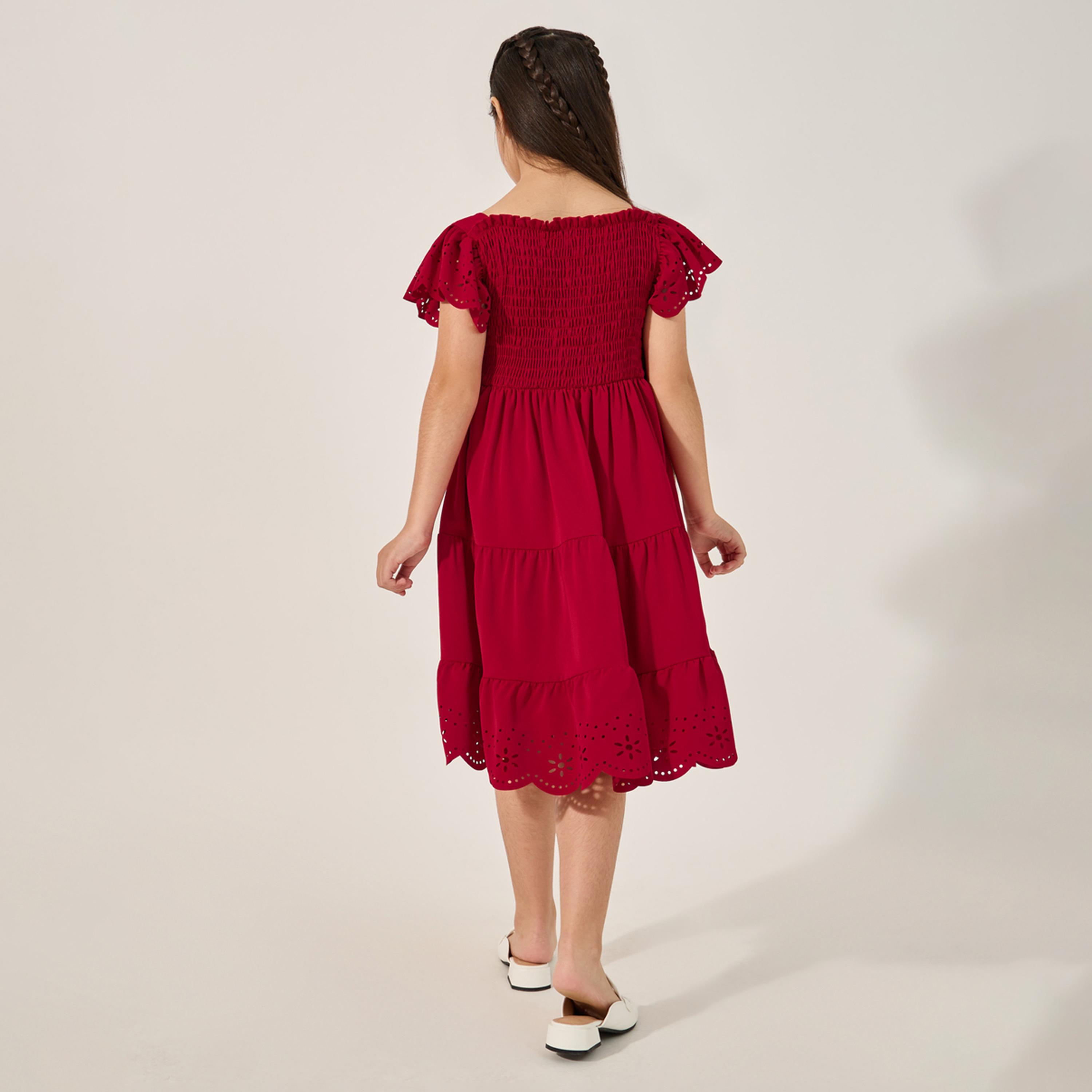 ستايلي - فستان أنيق للفتيات المراهقات بتصميم مقطوع بالليزر-girls-clothing-dressesandjumpsuits-image-5
