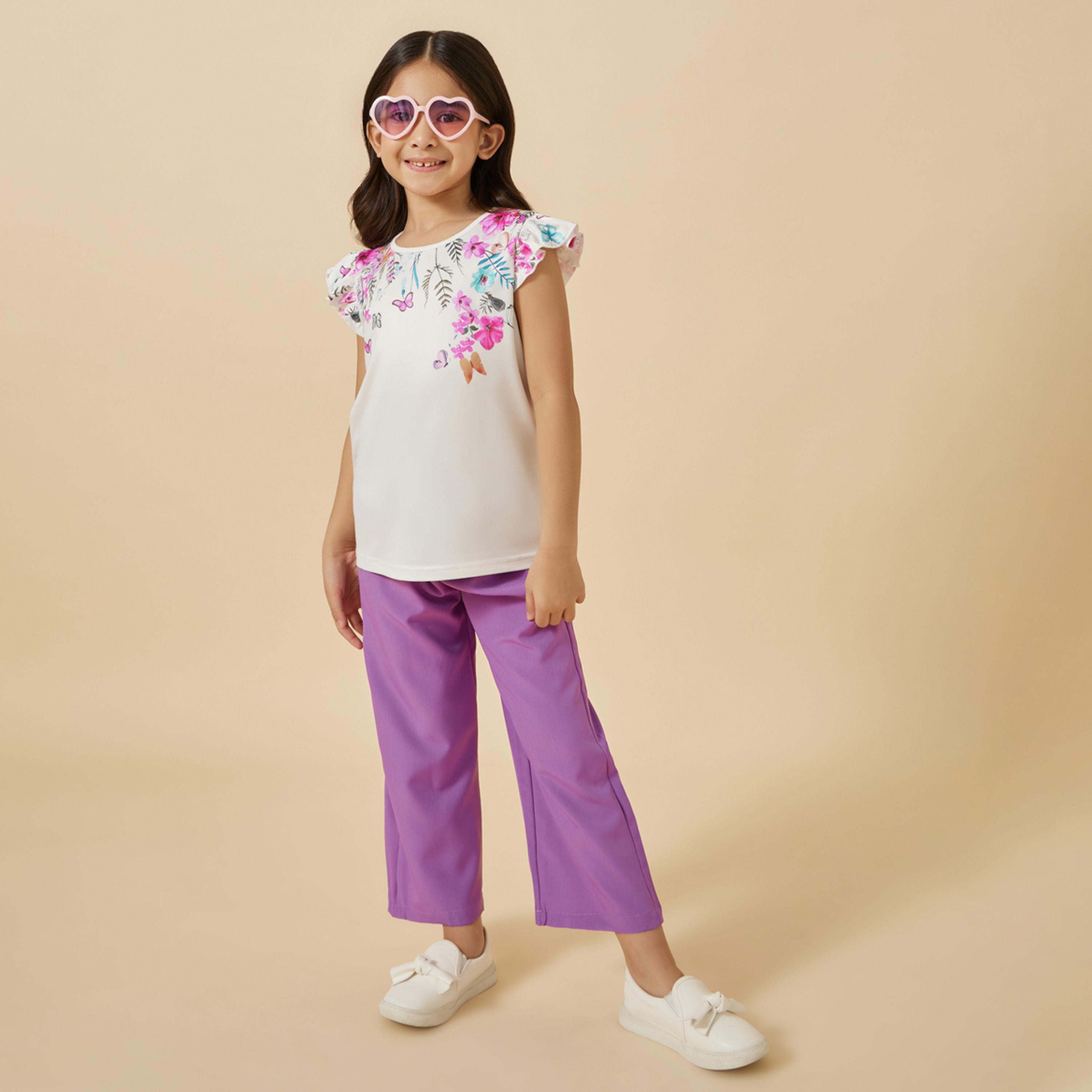 Styli Toddler Girls Top And Pants Set-girls-clothing-setsandcoords-image-1
