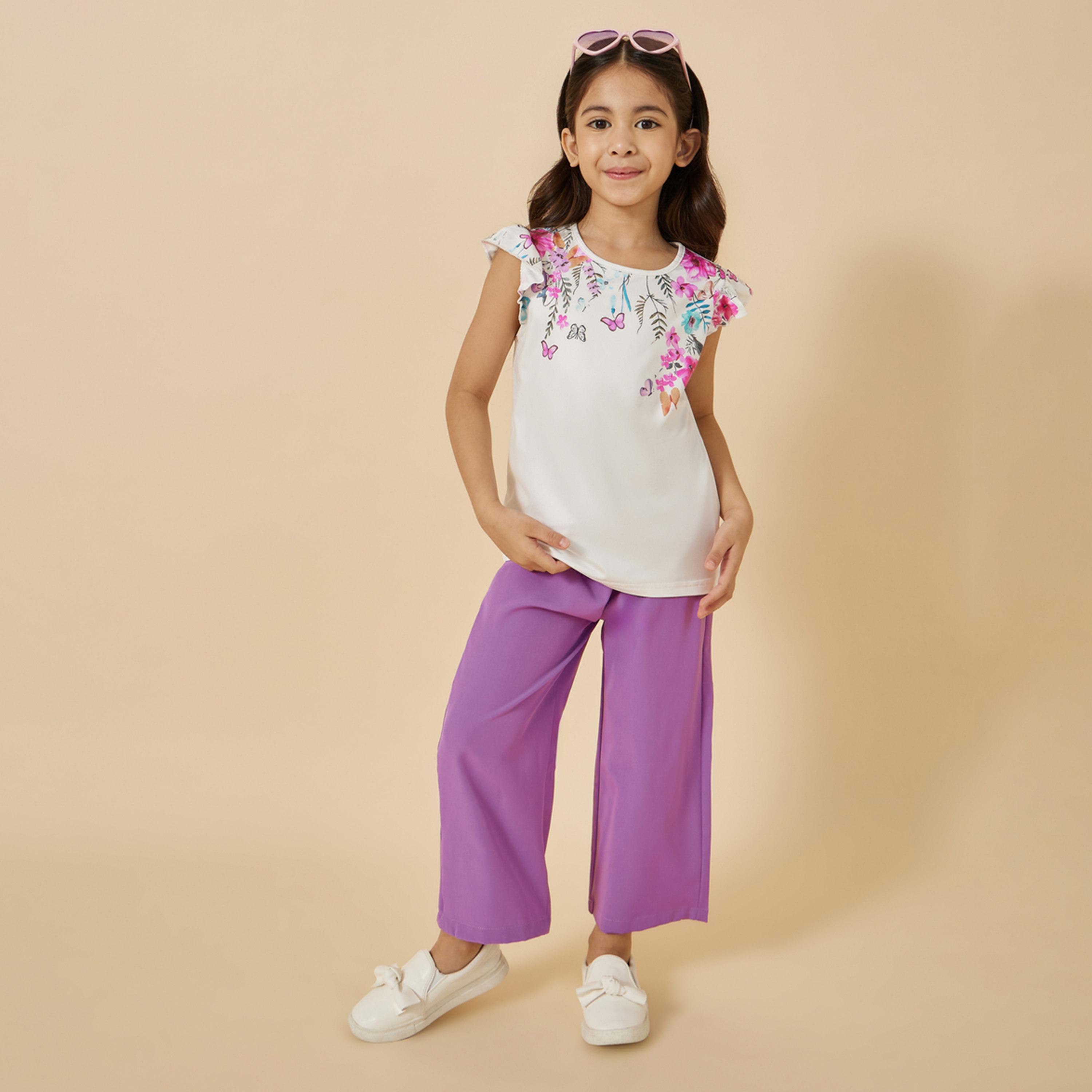 Styli Toddler Girls Top And Pants Set-girls-clothing-setsandcoords-image-2