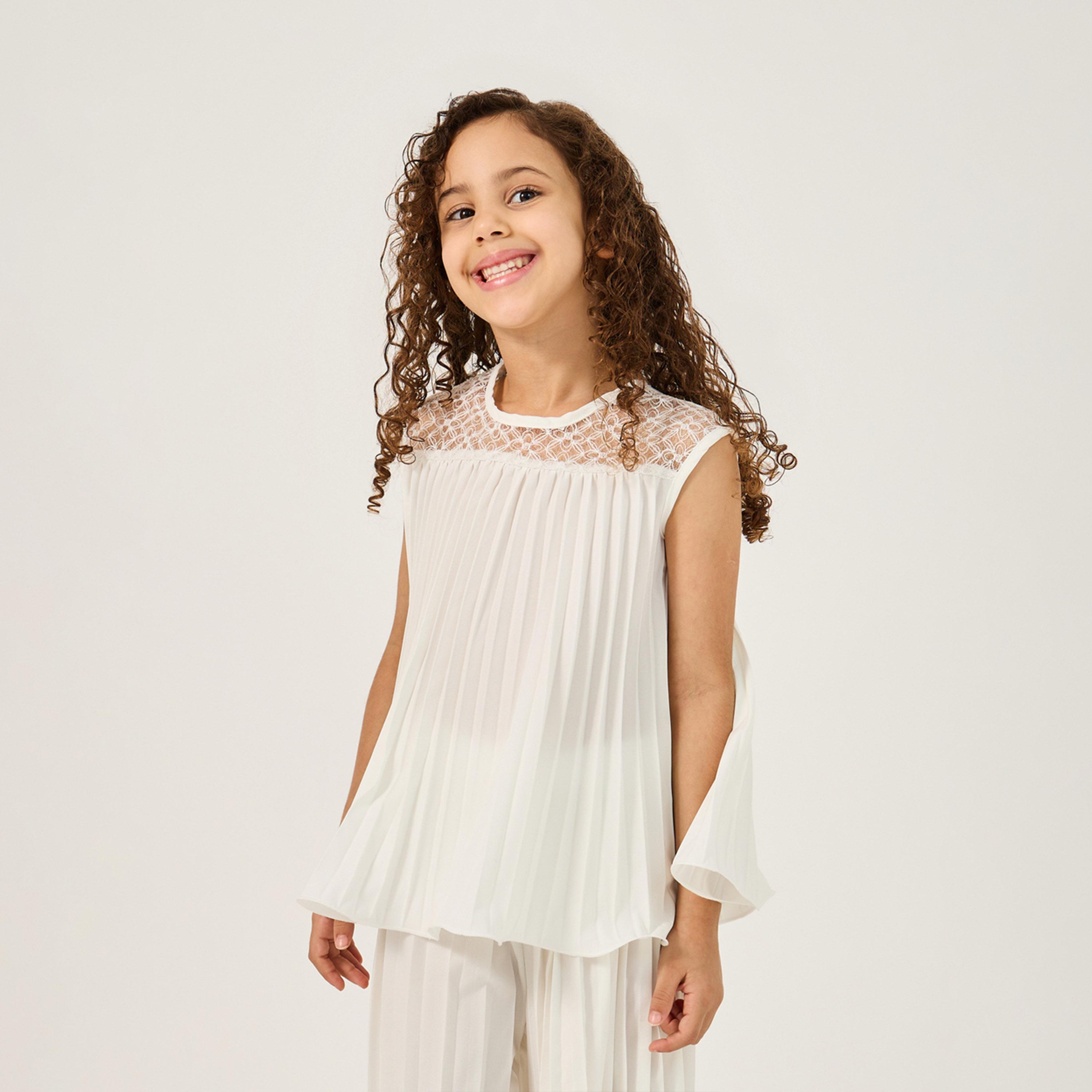 Styli Toddler Girls Pleated Set-girls-clothing-setsandcoords-image-2