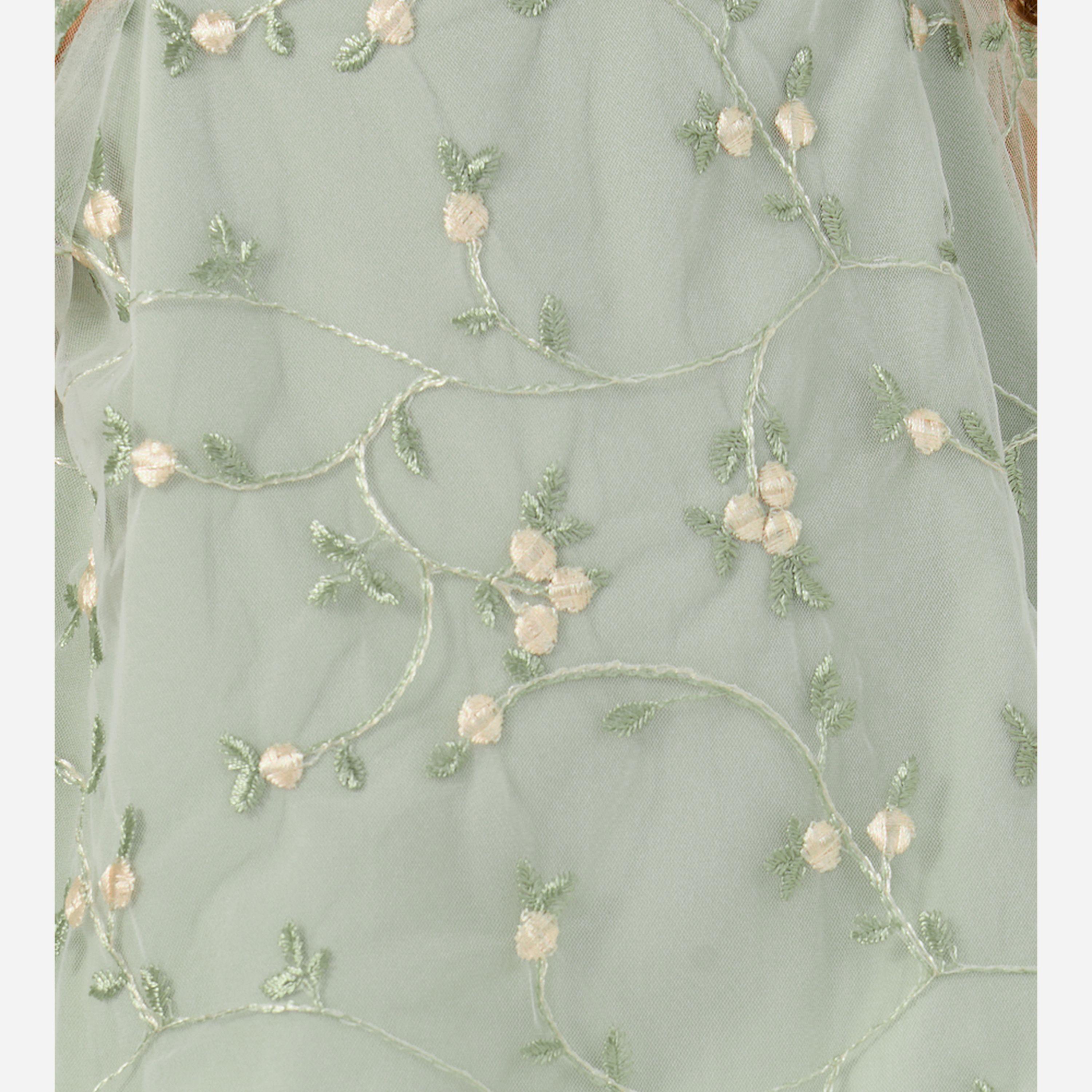 ستايلي - ليميتد - طقم تنورة وقميص للبنات الصغار مع تطريز-girls-clothing-setsandcoords-image-3