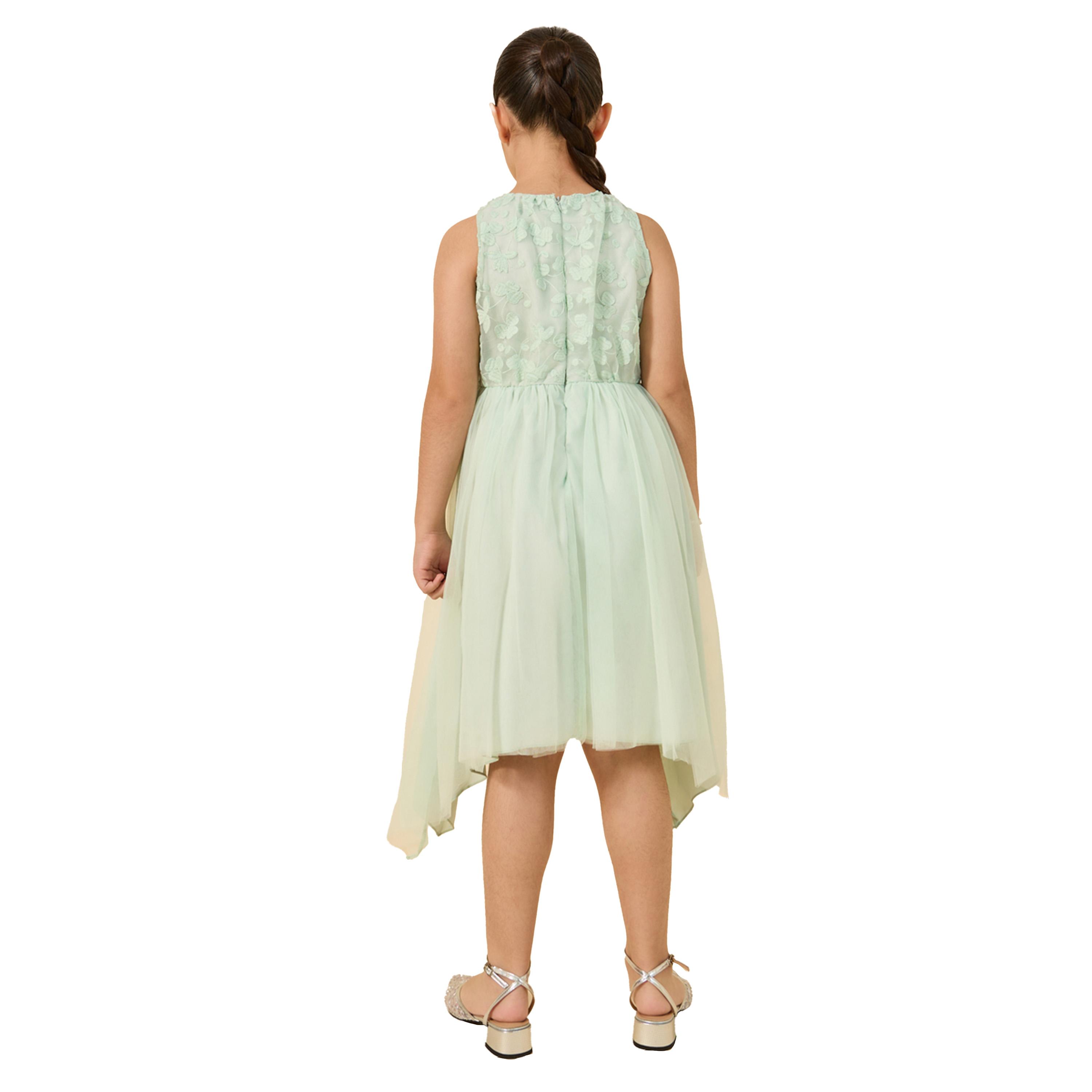 ستايلي - فستان مورد بدون أكمام بتصميم طويل من الخلف-girls-clothing-dressesandjumpsuits-image-4
