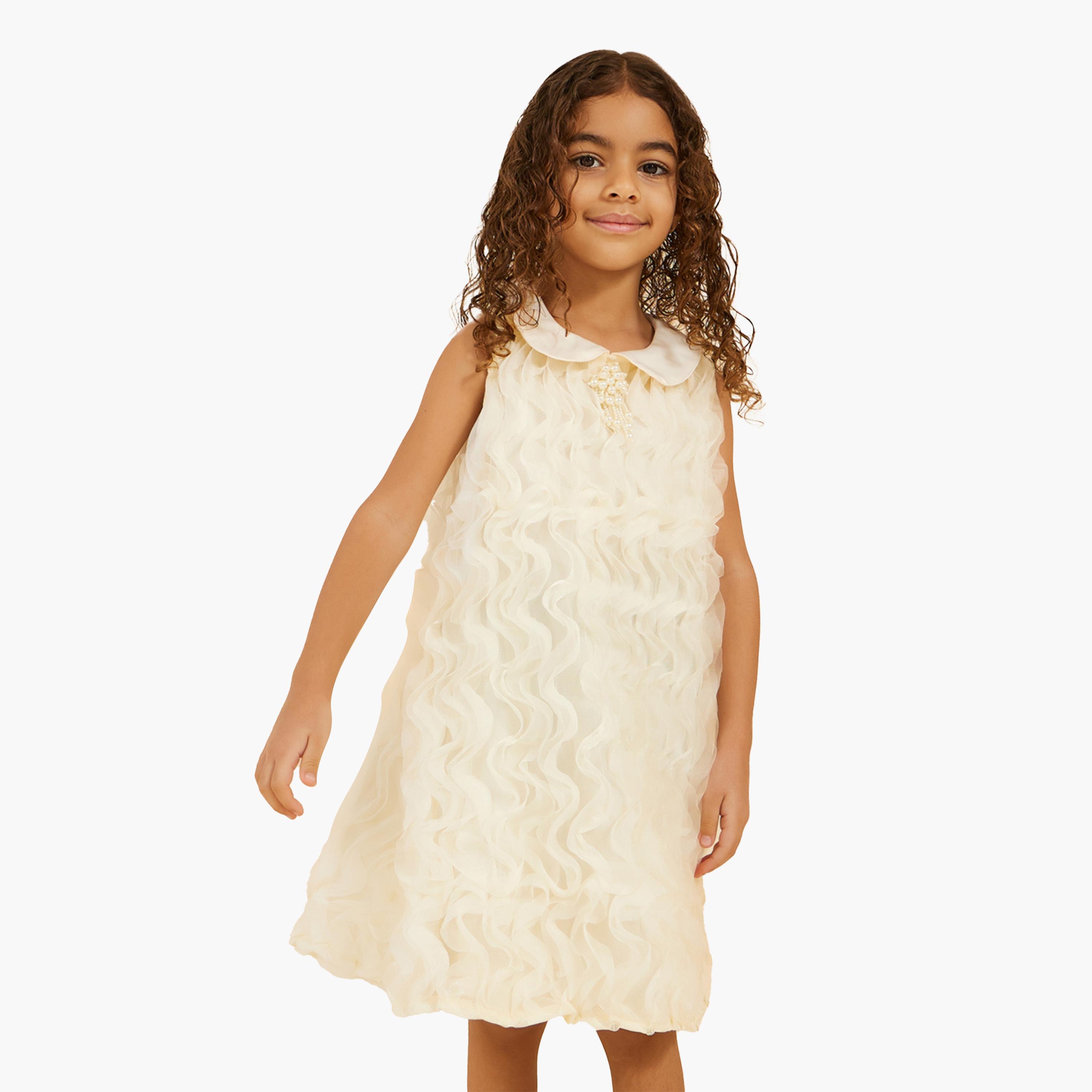 ستايلي - فستان شبكي بدون أكمام-girls-clothing-dressesandjumpsuits-image-1