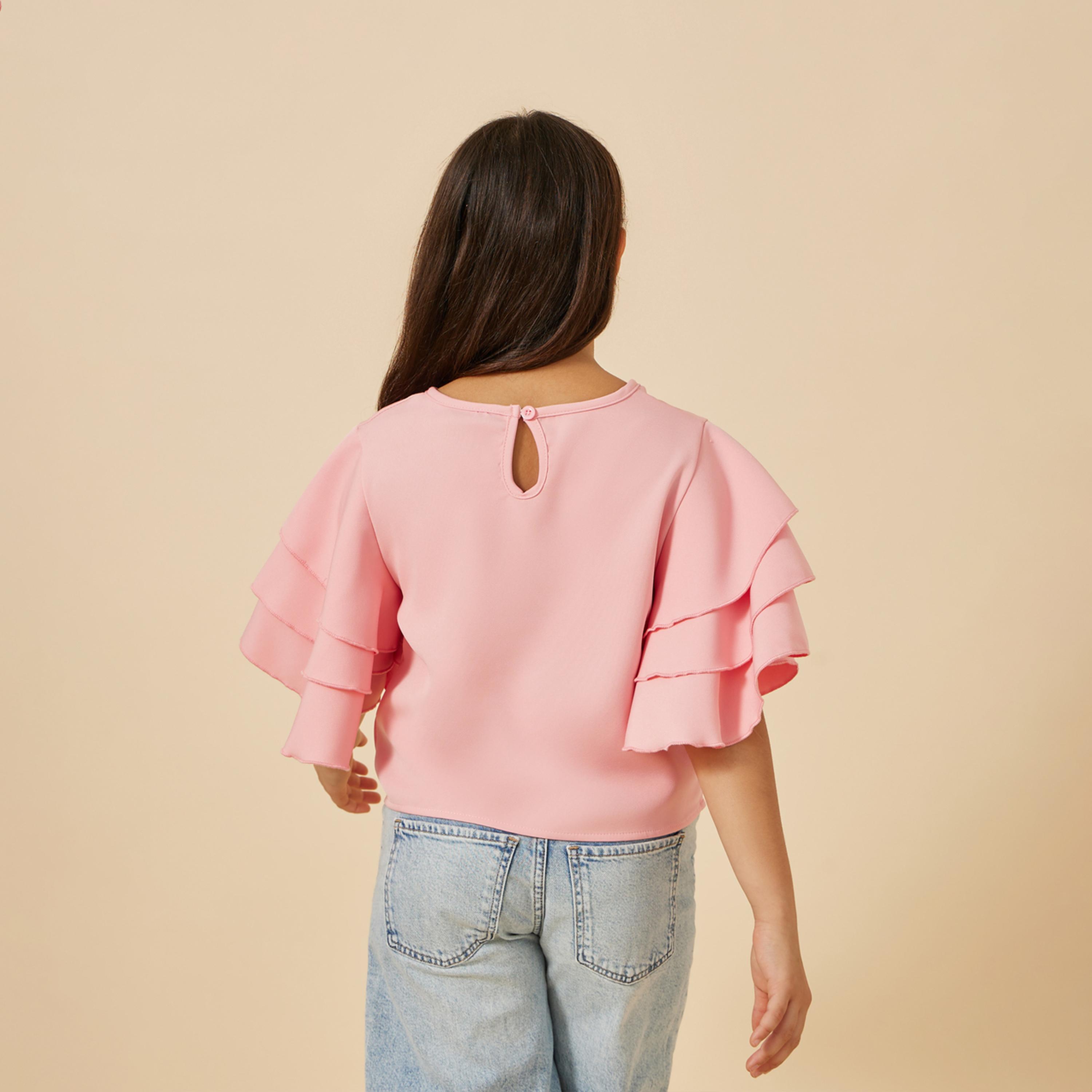 Styli Teen Girls Solid Blouse-girls-clothing-blousesandshirts-image-5