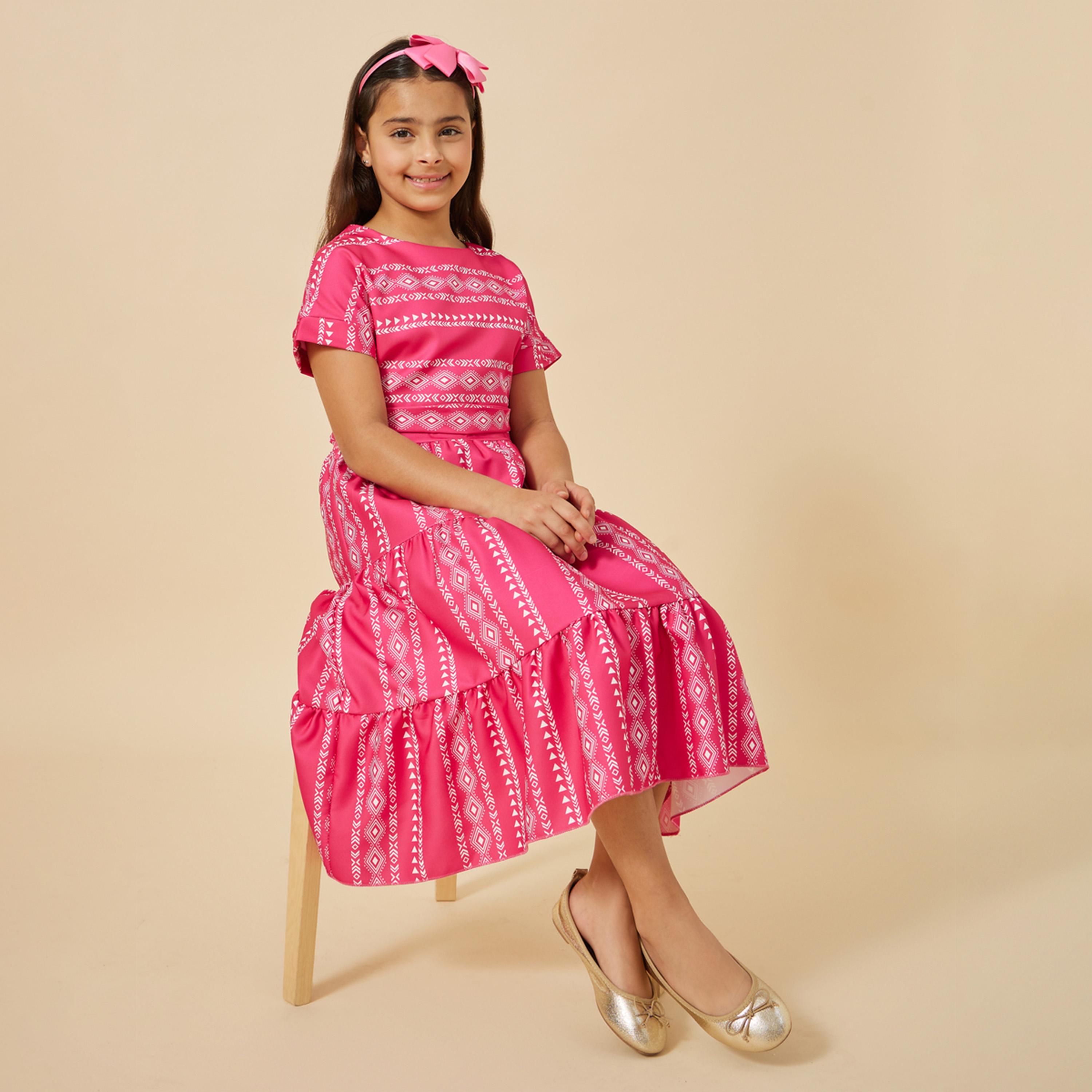 Styli All Over Print Midi Dress-girls-clothing-dressesandjumpsuits-image-1