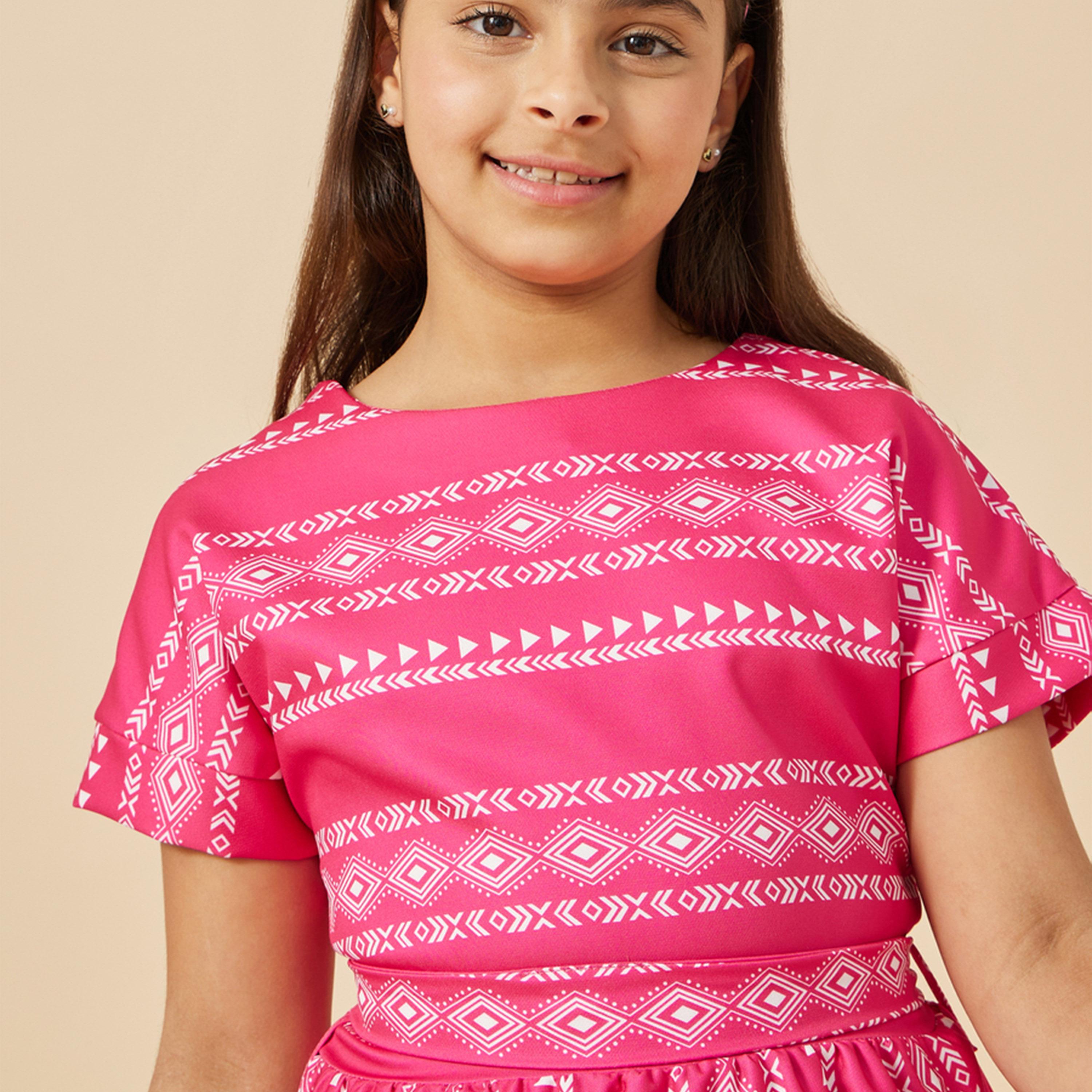 ستايلي - فستان ميدي مطبوع بالكامل-girls-clothing-dressesandjumpsuits-image-4