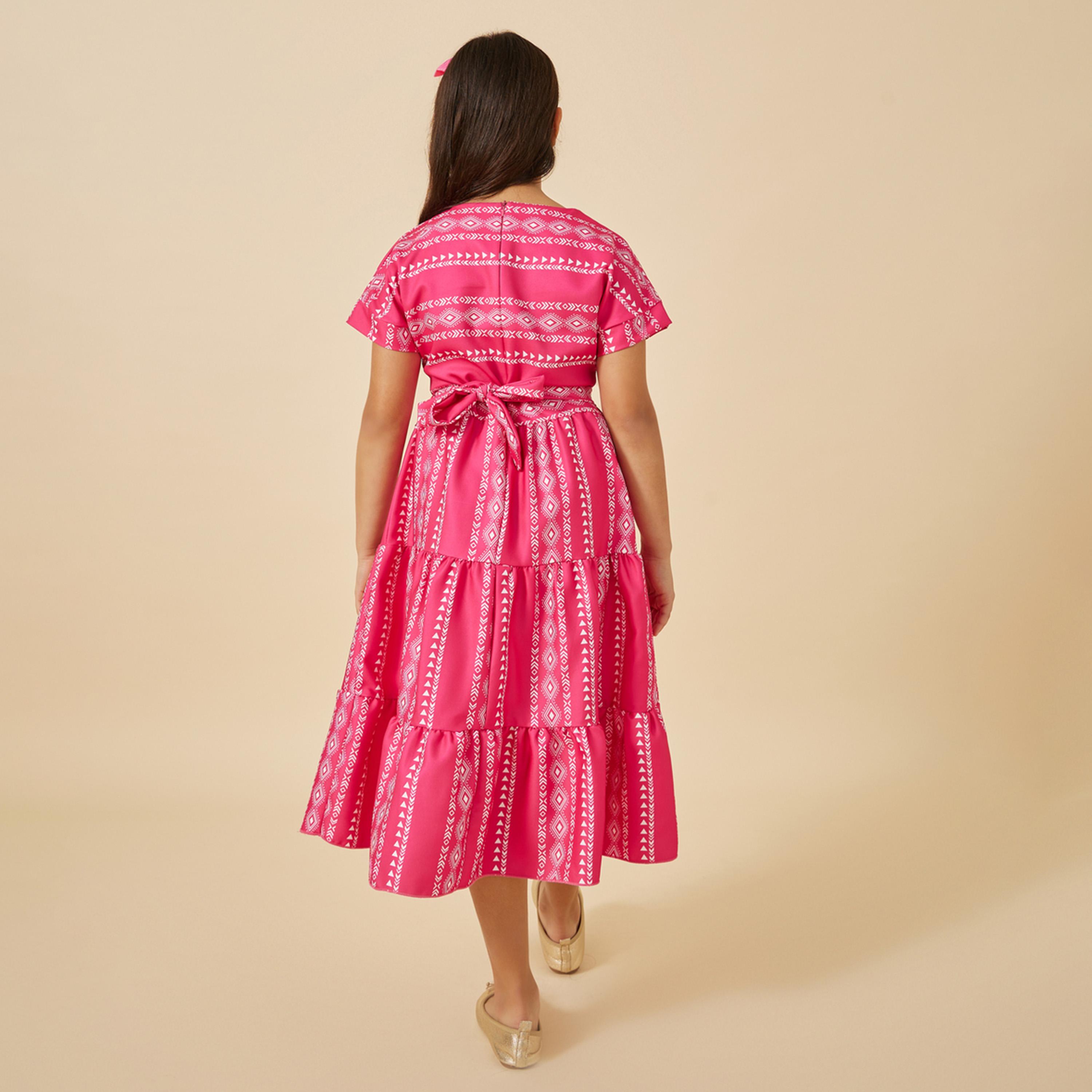 ستايلي - فستان ميدي مطبوع بالكامل-girls-clothing-dressesandjumpsuits-image-5