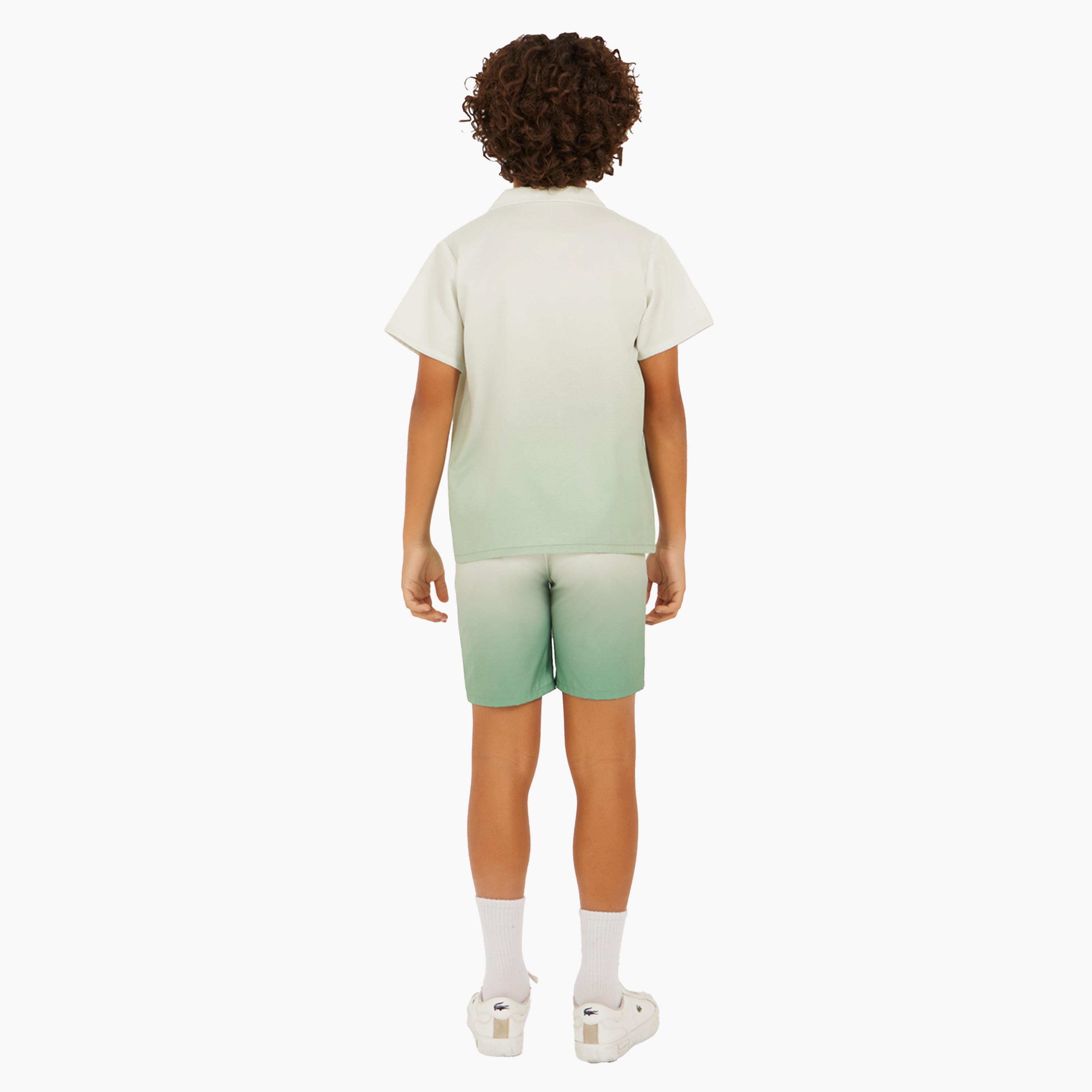 Styli Dip Dye Printed Cotton Shirt and Shorts Set-boys-clothing-setsandcoords-image-4