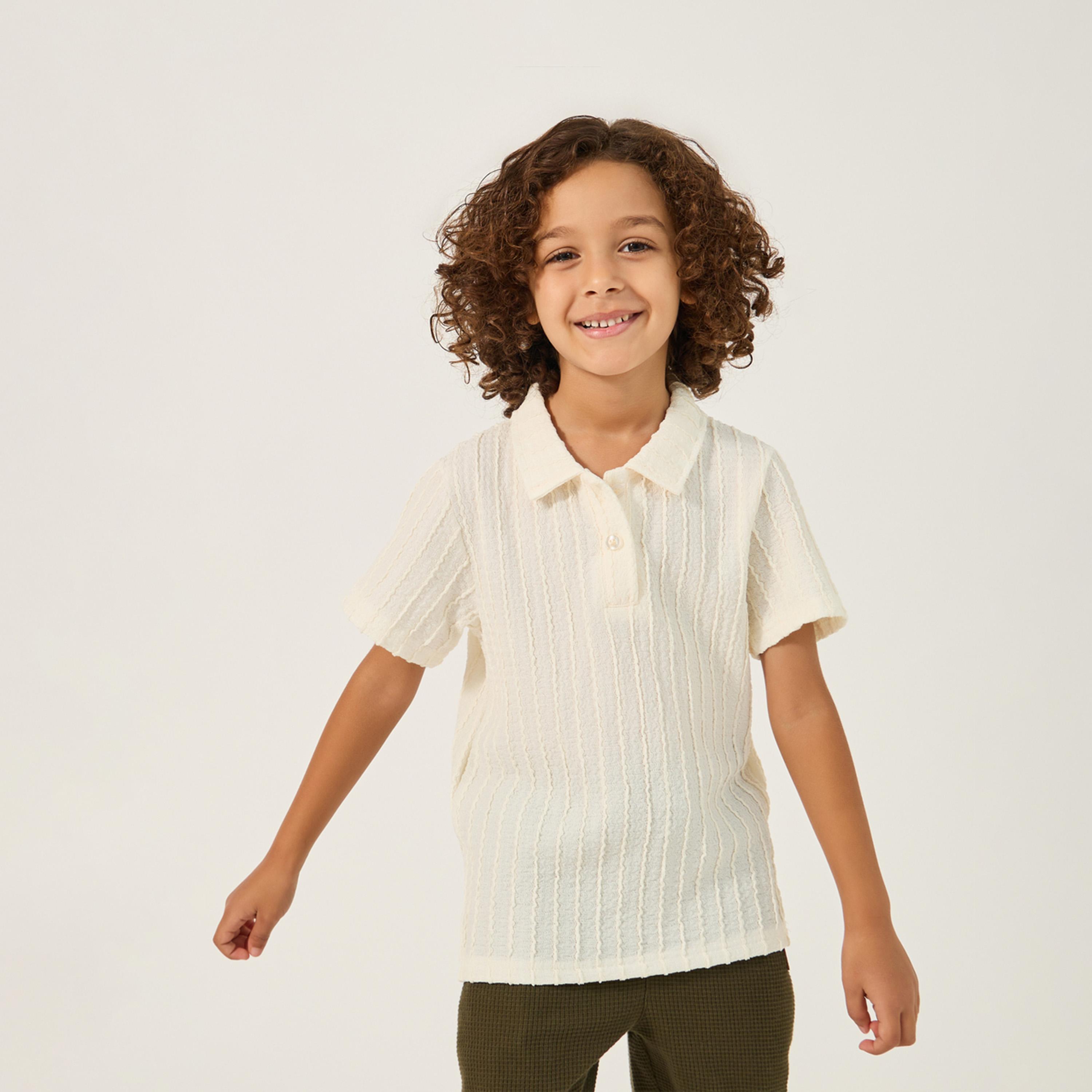 ستايلي - تي شيرت بولو محبوك للأطفال الصغار-boys-clothing-tshirtsandpolos-image-1