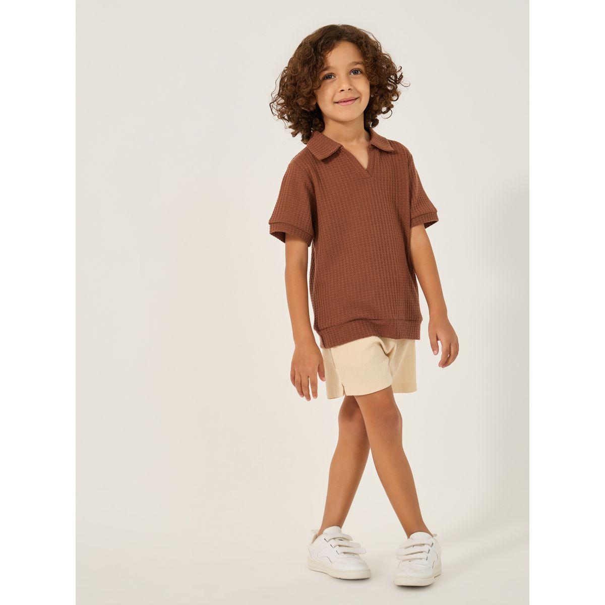 Styli Textured Knit Regular Fit Polo Neck T-Shirt-boys-clothing-tshirtsandpolos-image-2