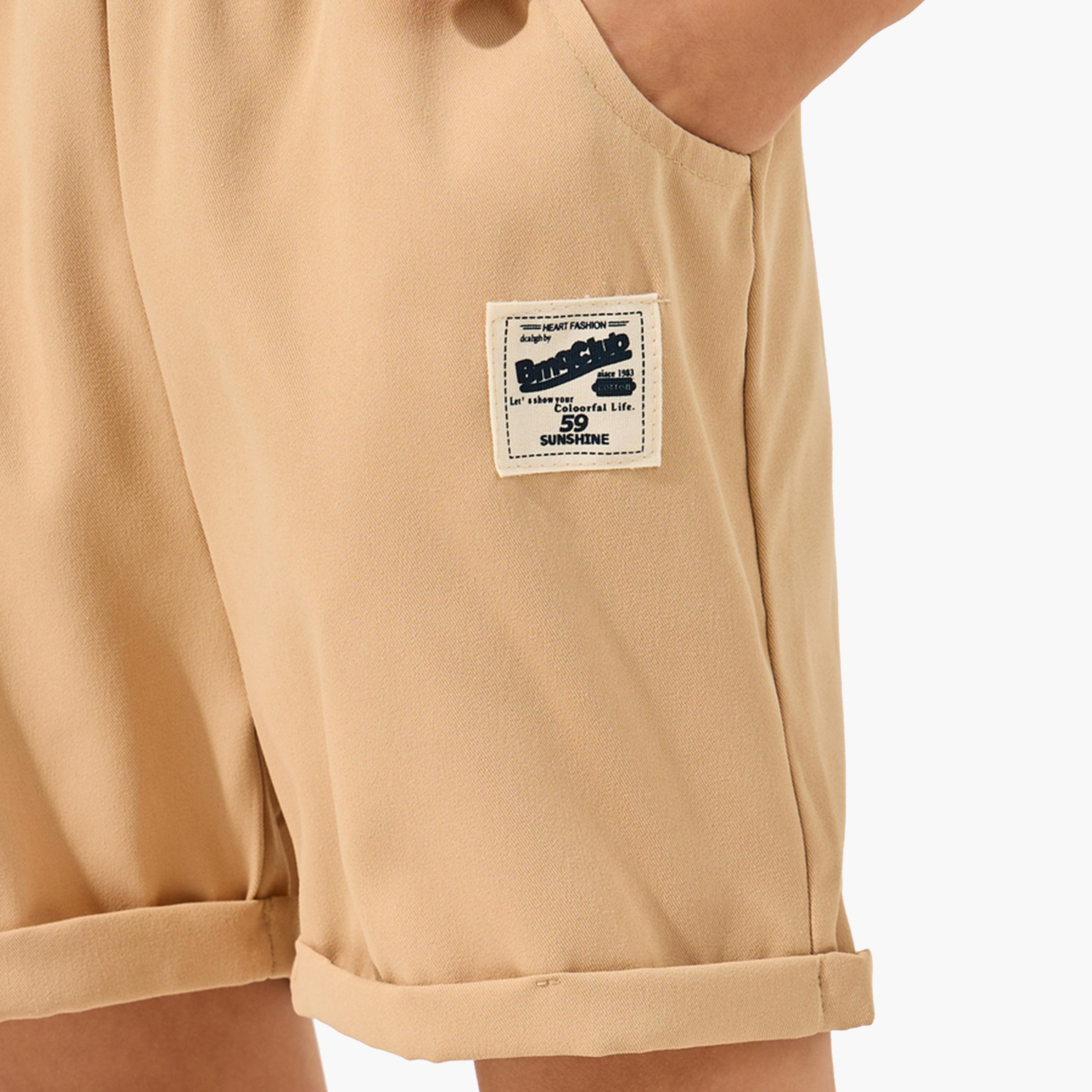 Styli Embroidered Polo T-Shirt and Shorts Set-boys-clothing-setsandcoords-image-5
