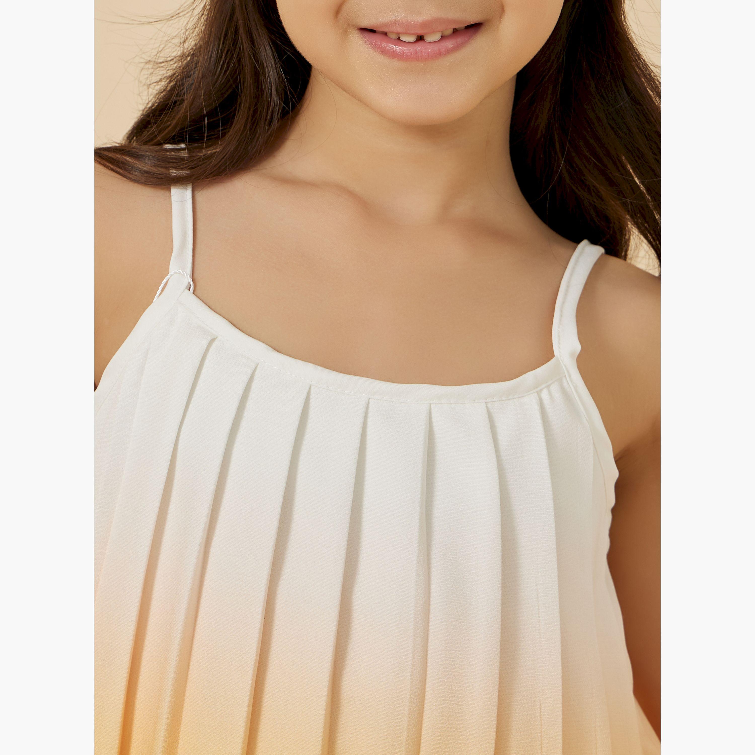 Styli TODDLER GIRLS OMBRE PRINT PLEATED SET-girls-clothing-setsandcoords-image-3
